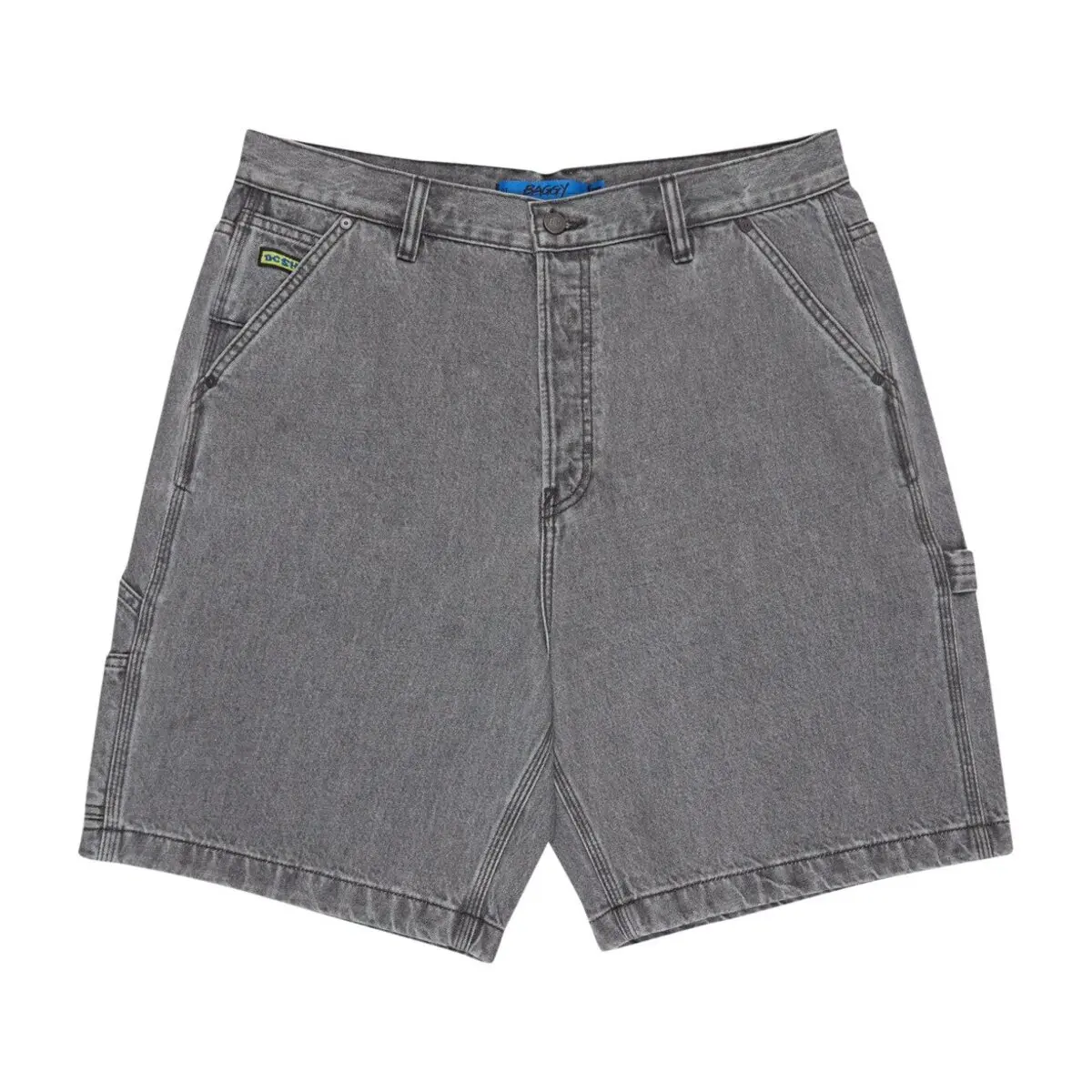 Dc Shoes Men's Gris Denim Shorts Baggy Carpenter