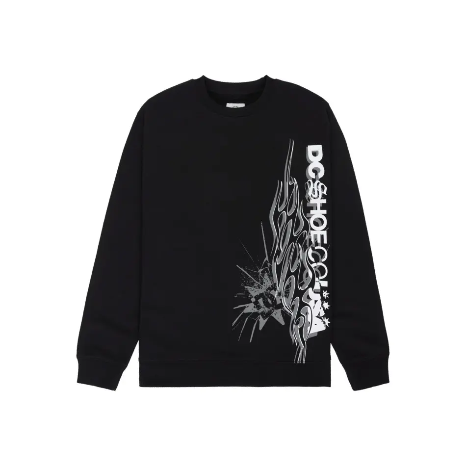 Pullover DC Shoes Side Flame Crew
