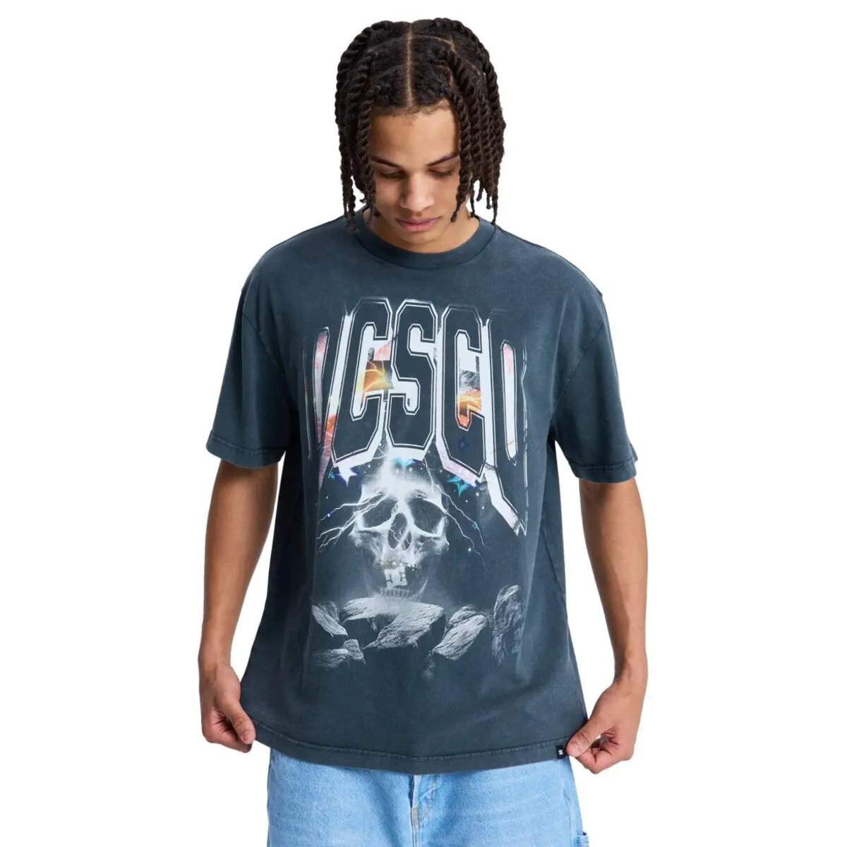 T-Shirt DC Shoes Skull Storm