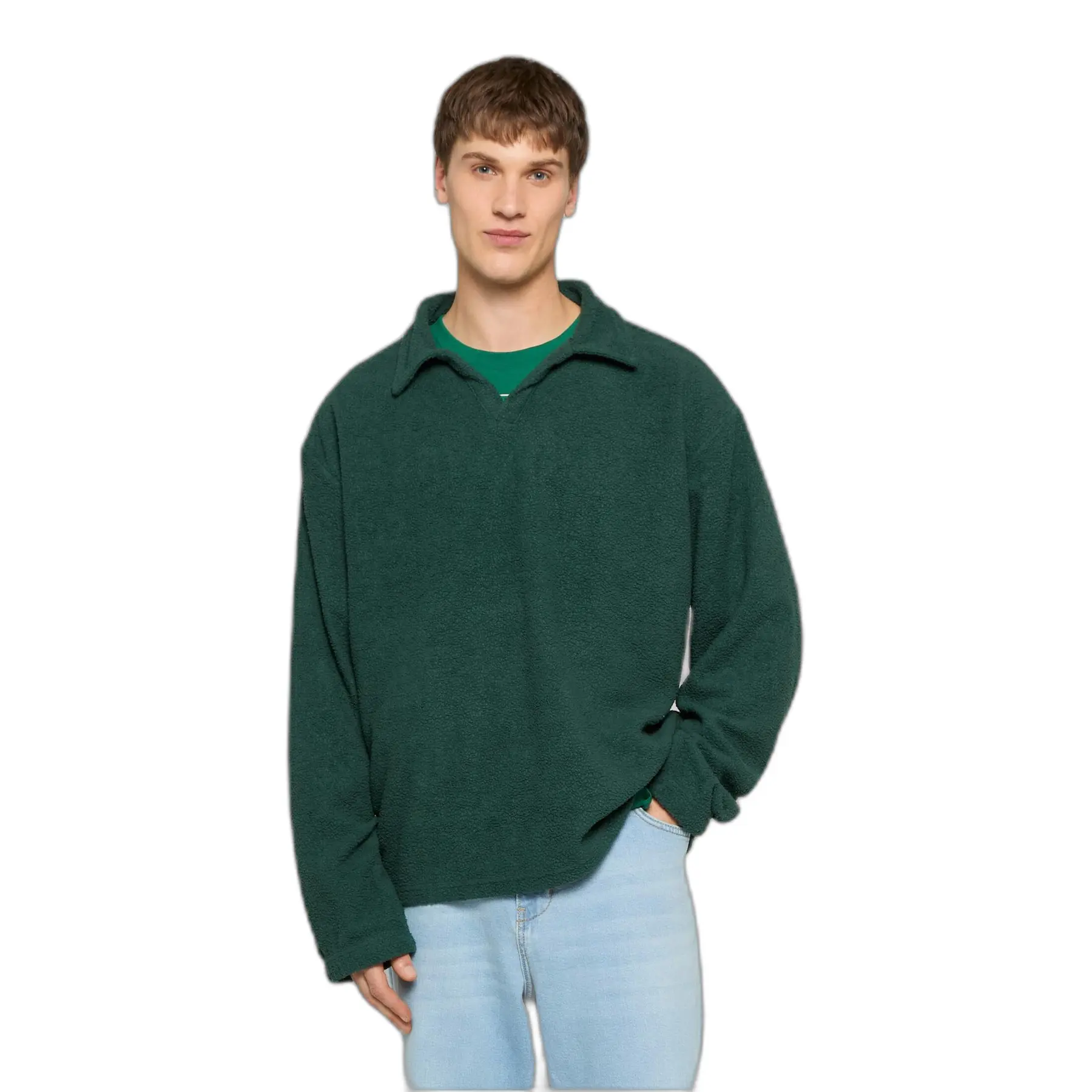 V-neck fleece DEF Teddy