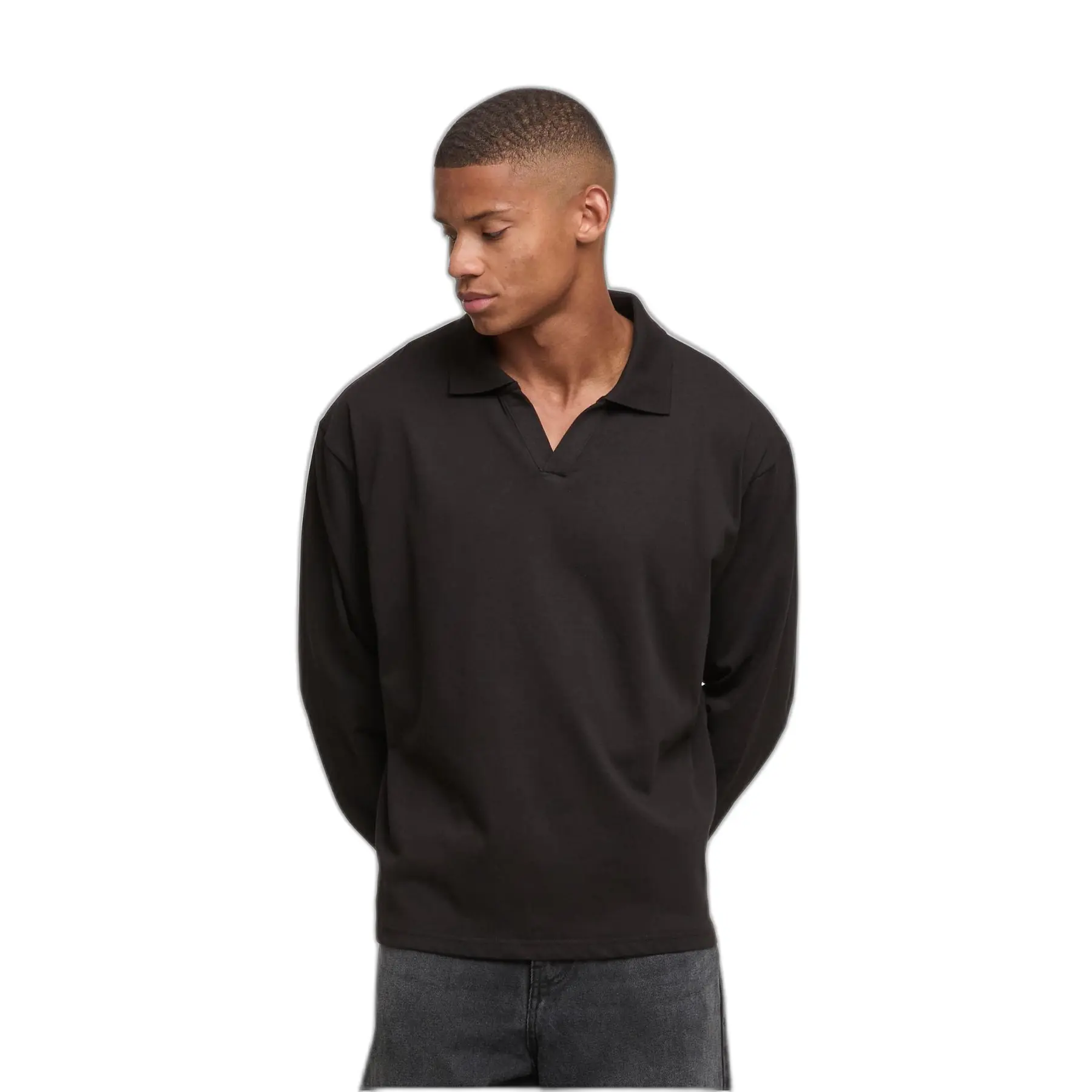 Long sleeve polo shirt DEF