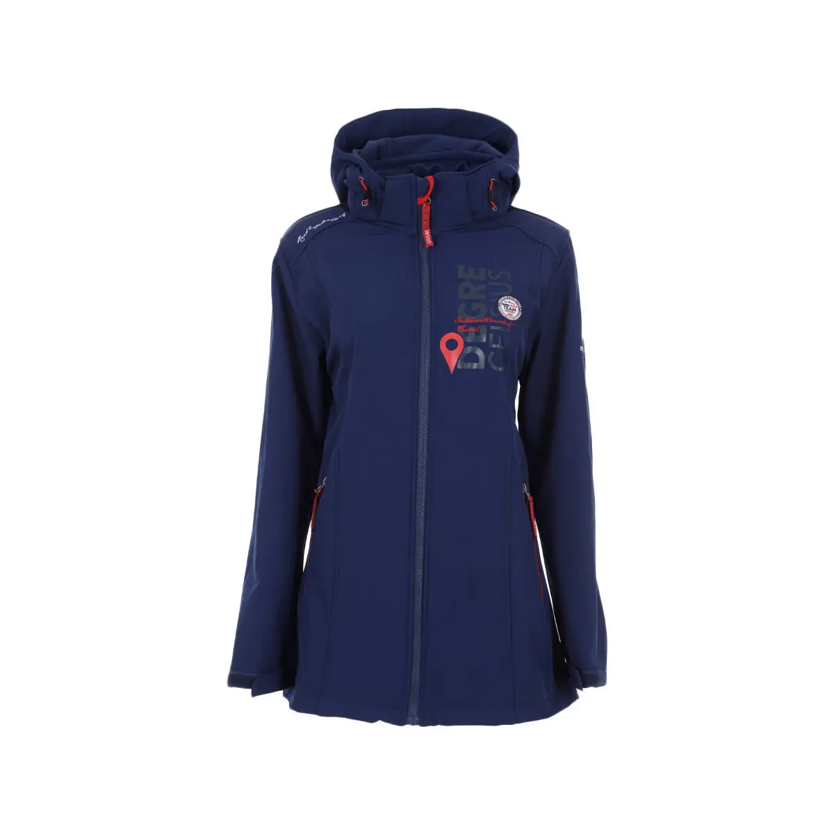 Softshell-Skijacke Frau Degré Celsius