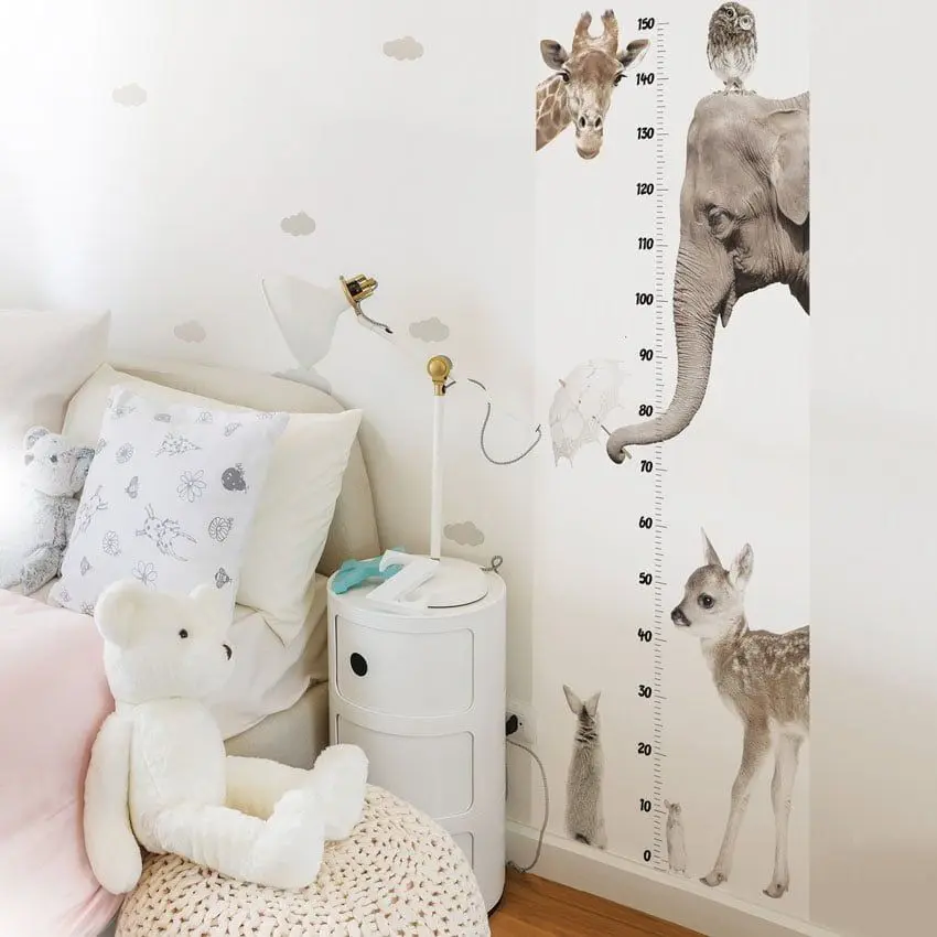 1122009200102 - Baby-Sticker I Love Animals Growth Chart