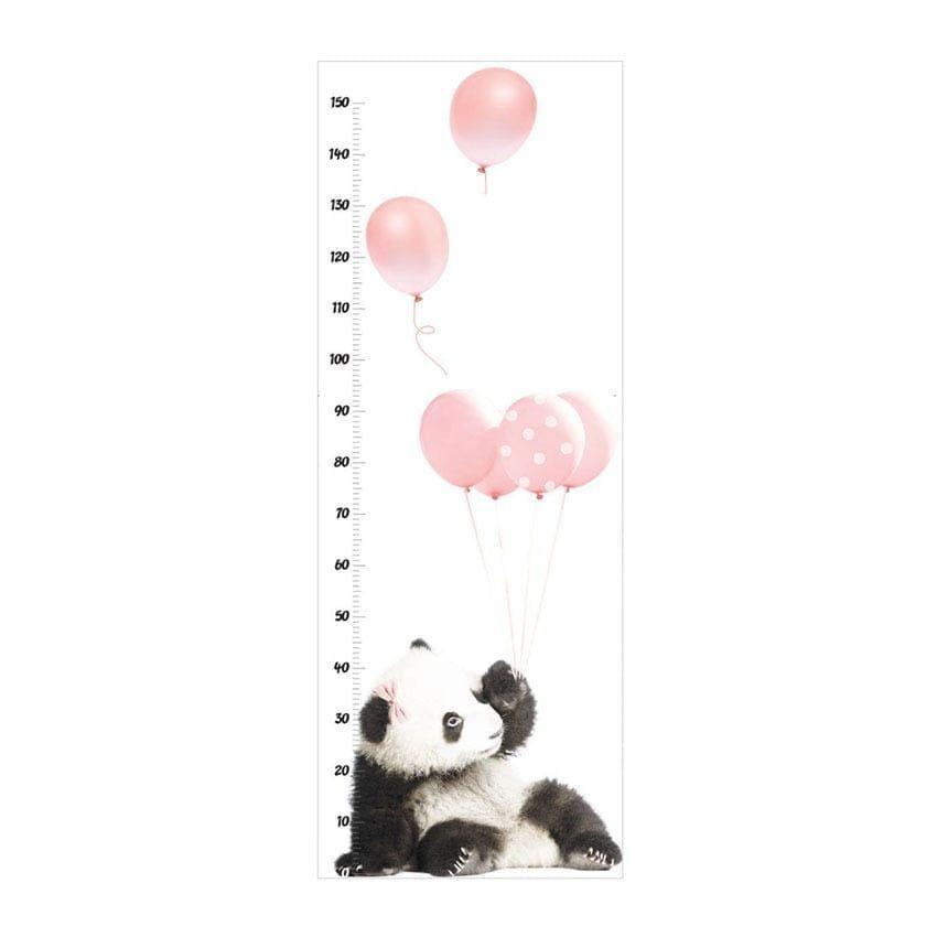 1122009200300 - Baby-Sticker Panda With Balloons Growth Chart