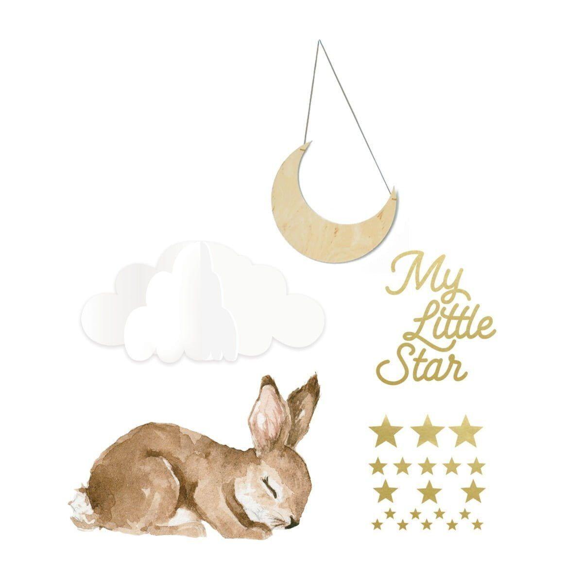 1122009302400 - Baby-Sticker Bunny Set