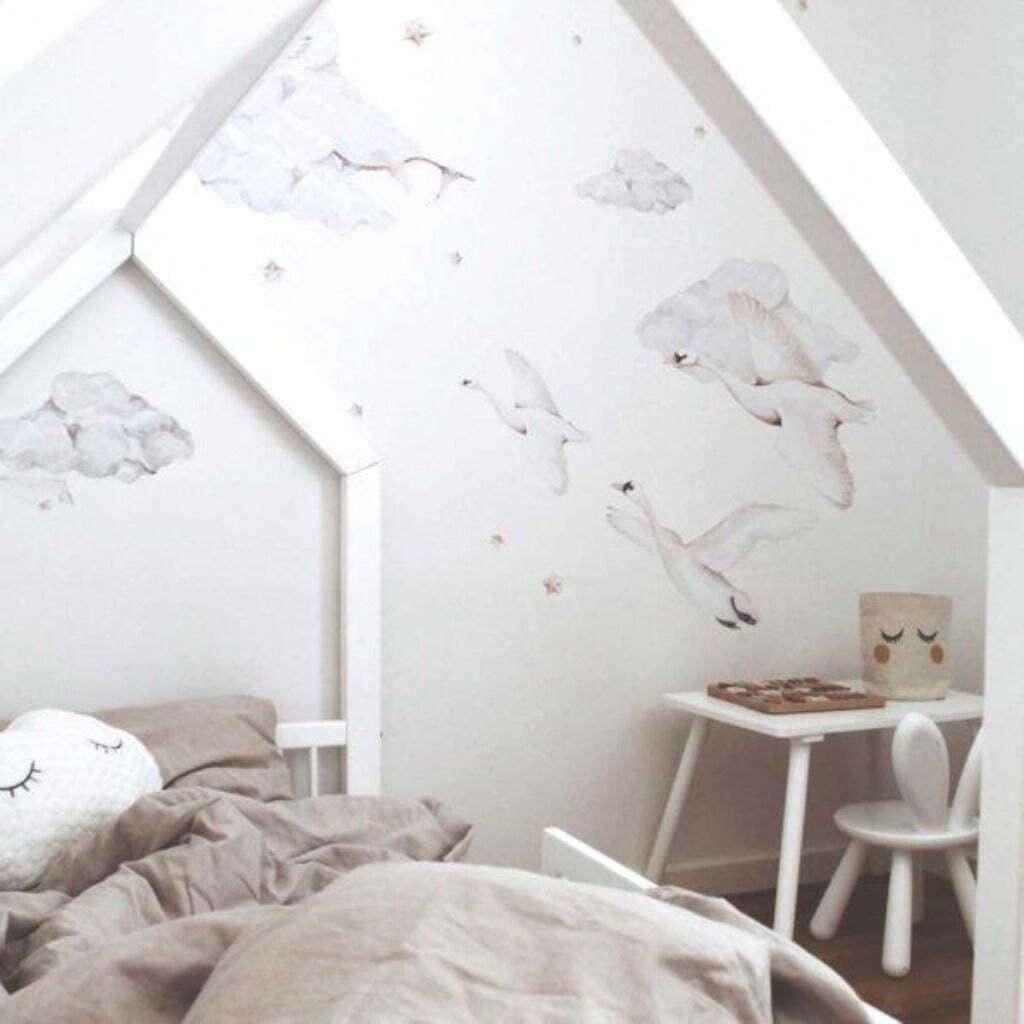 1122009306934 - Baby-Sticker Swans Magic is everywhere