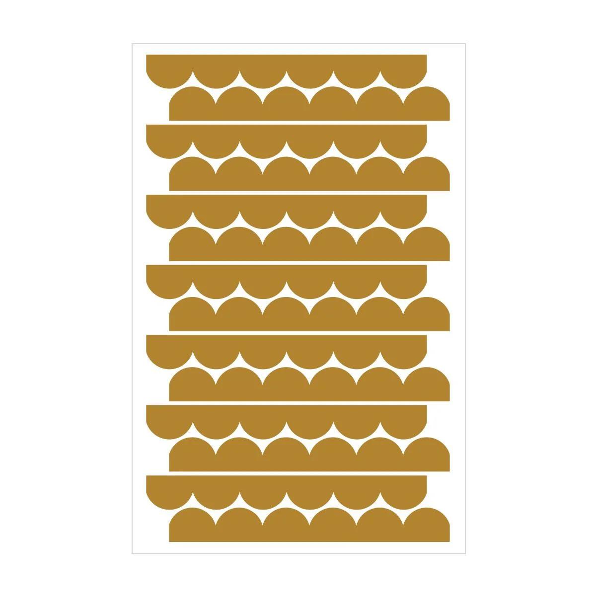 1122009402605 - Baby-Sticker Circles Mustard