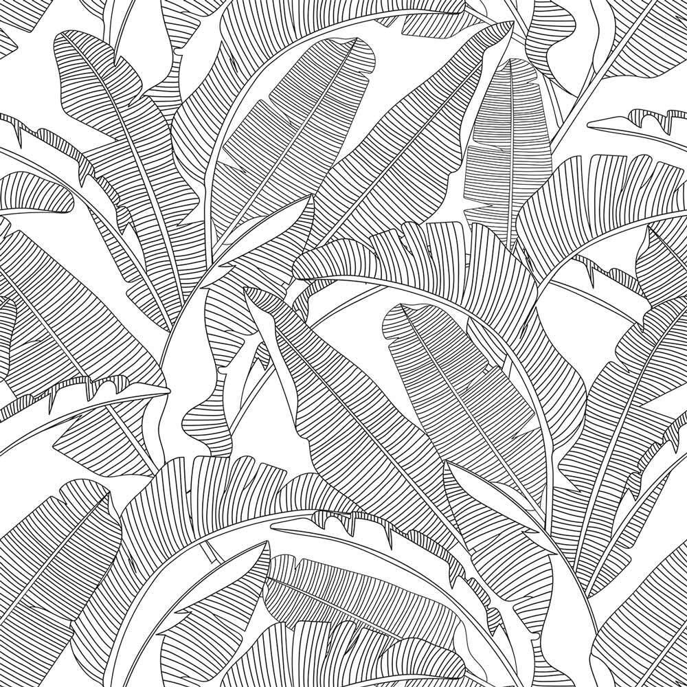 1122009927603 - Babytapete Classic Big Palm Leaves
