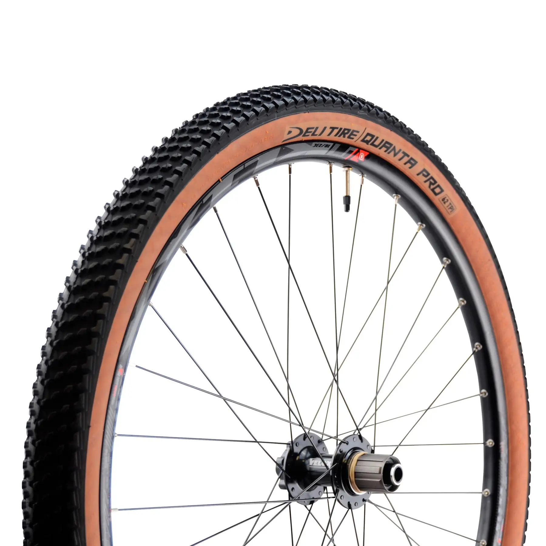 Pneu vÃ©lo Deli Quanta SA270 29x2.10'' TS noir/marron