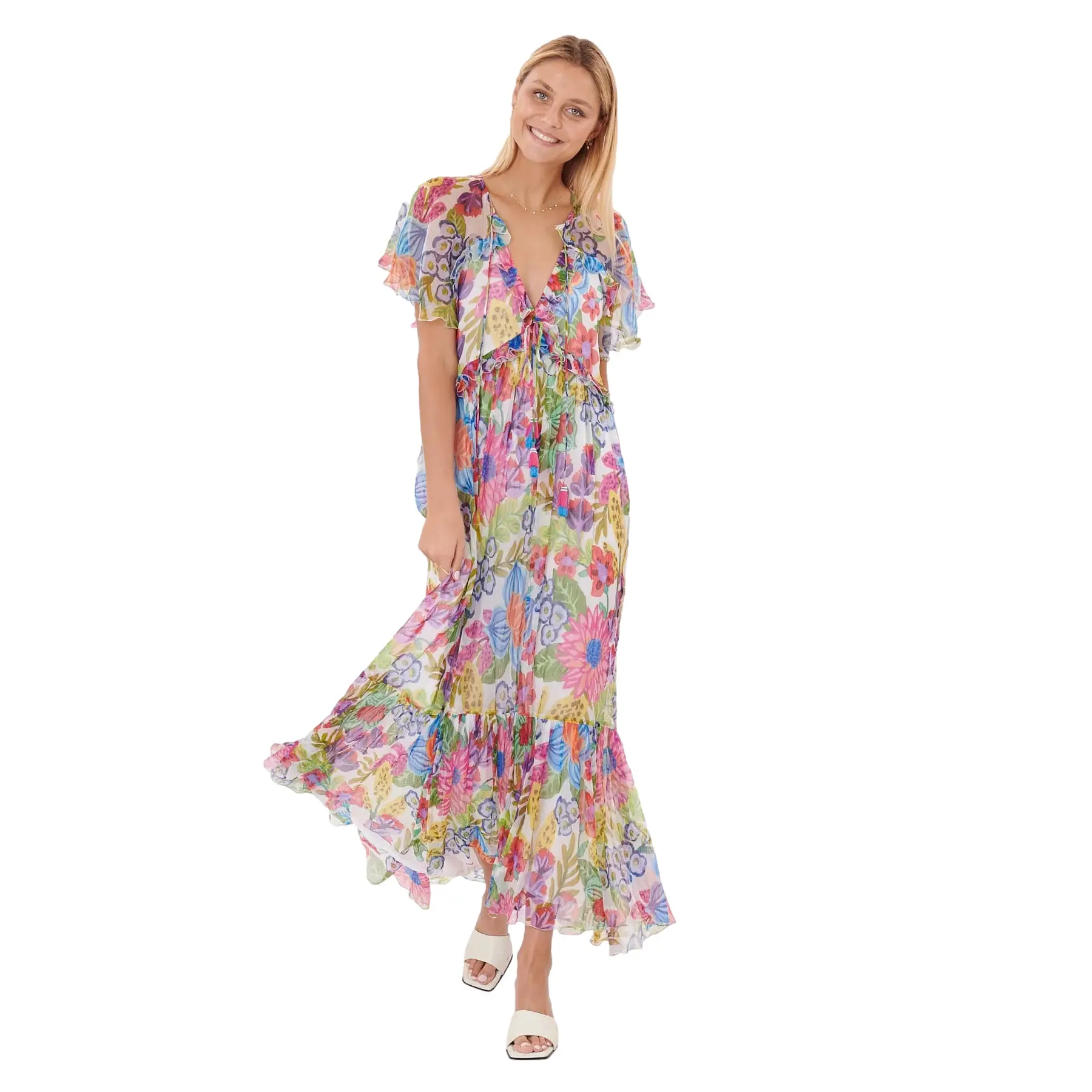 Maxikleid Damen Derhy Trish