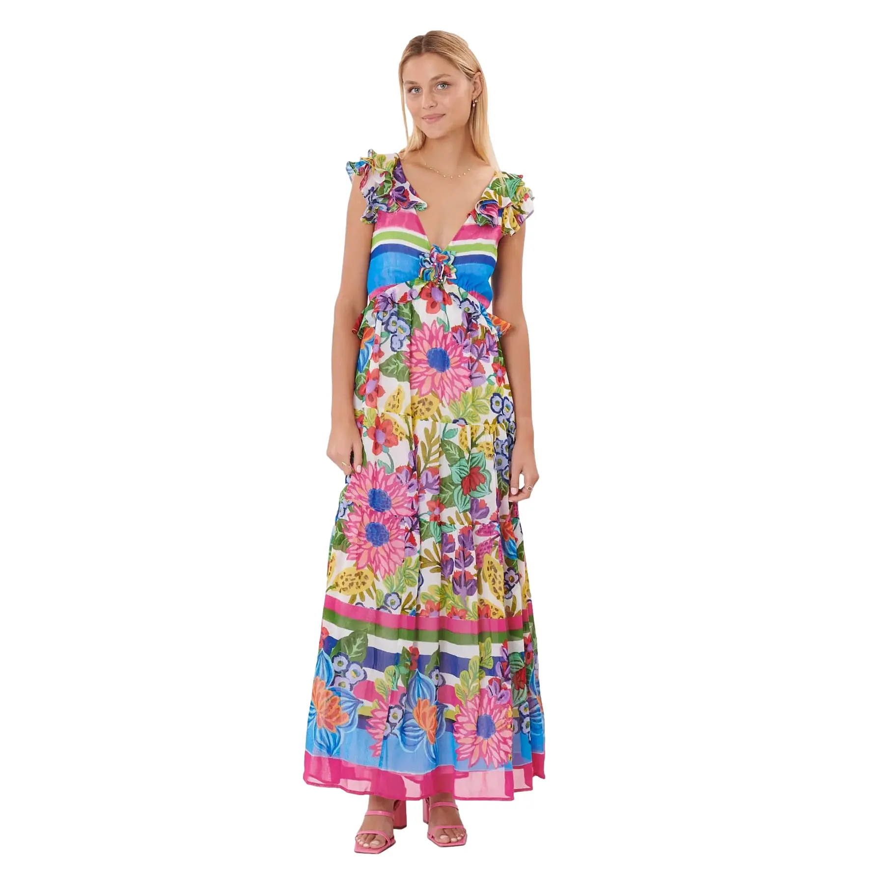 Maxikleid Damen Derhy Tresse
