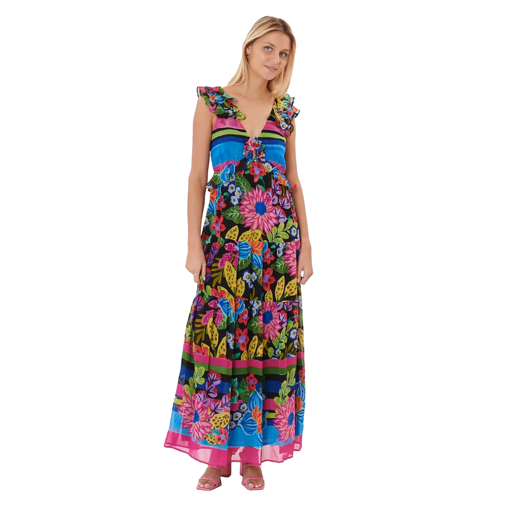 Maxikleid Damen Derhy Tresse