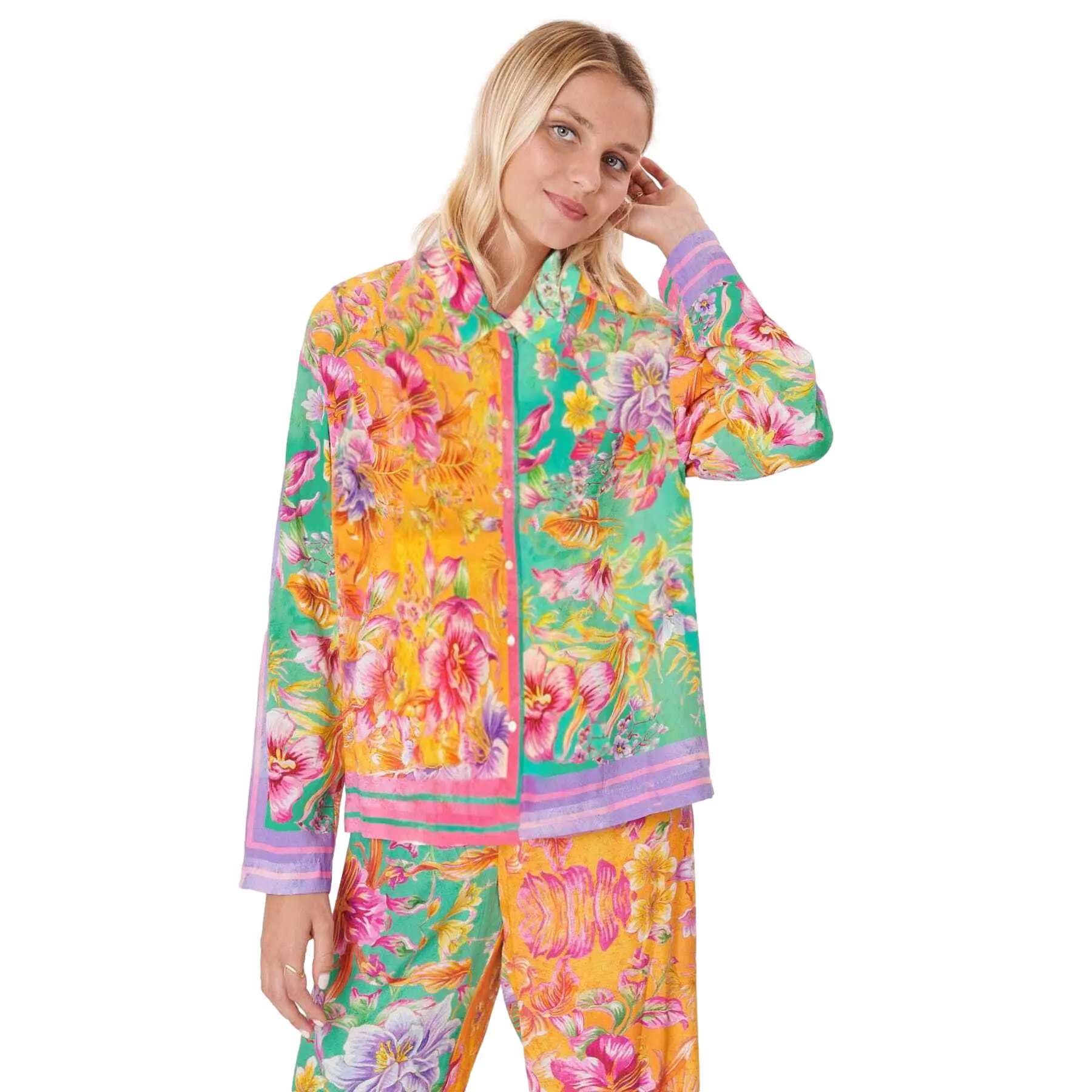 Pyjamahemd Damen Derhy Rebelle