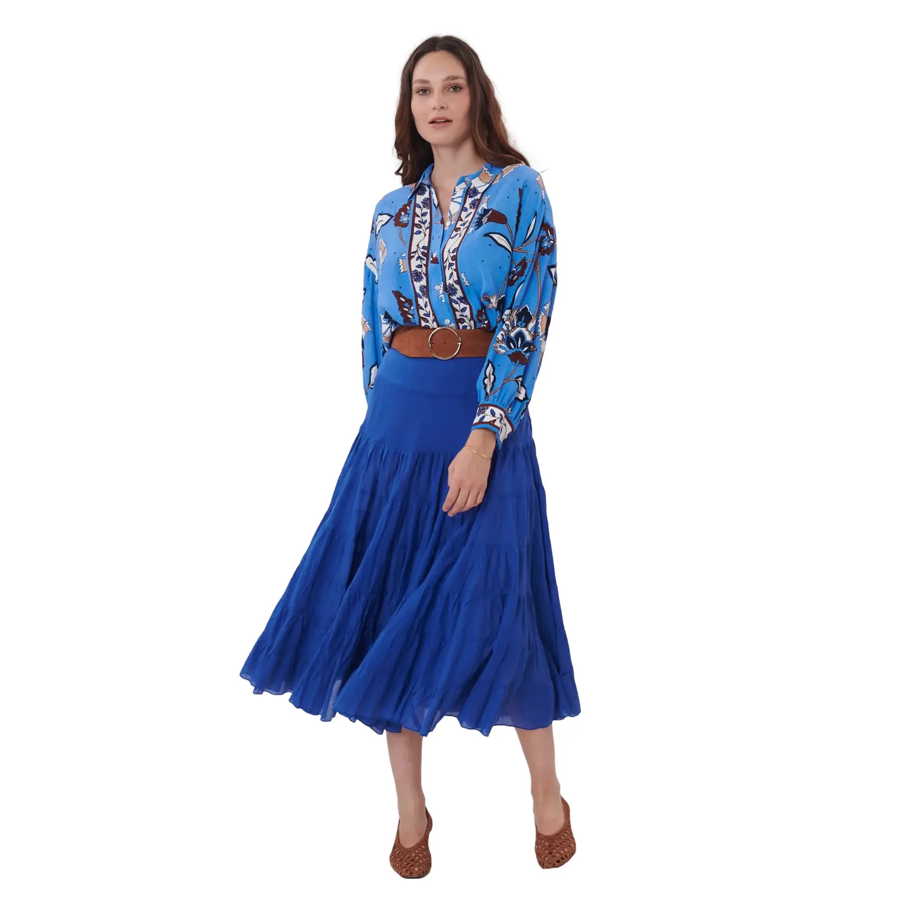 Plisrock Midi für Damen Derhy Velma