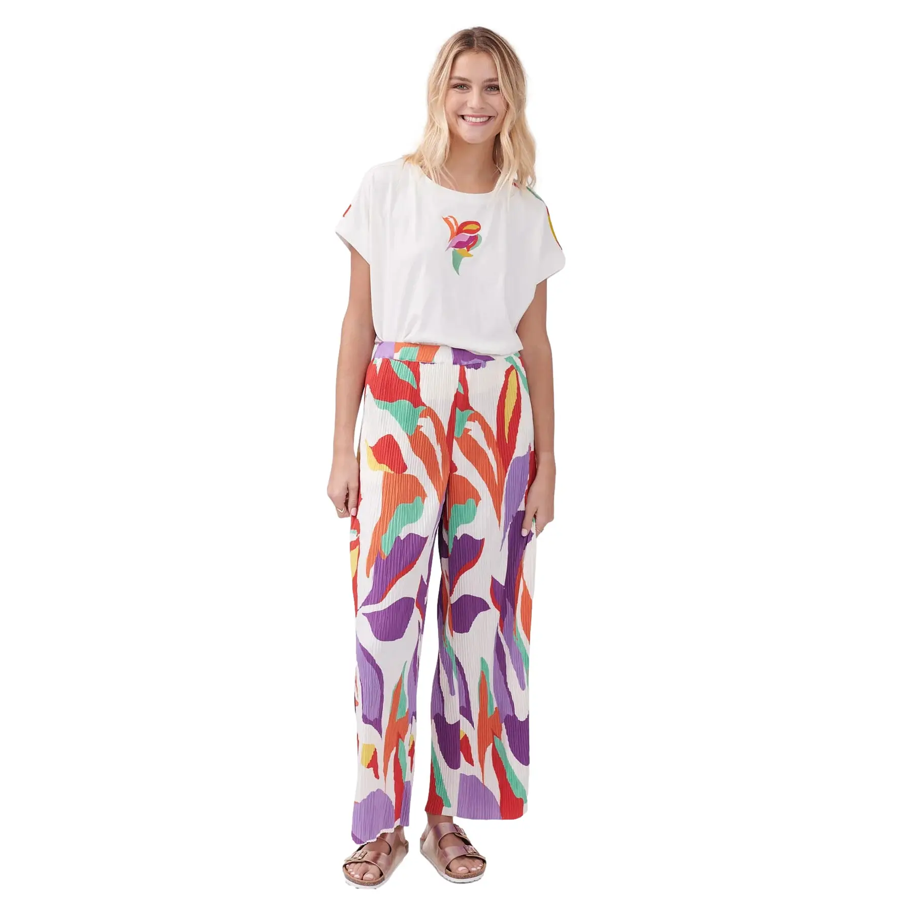 Wide Printed Pants Women Derhy Perrine