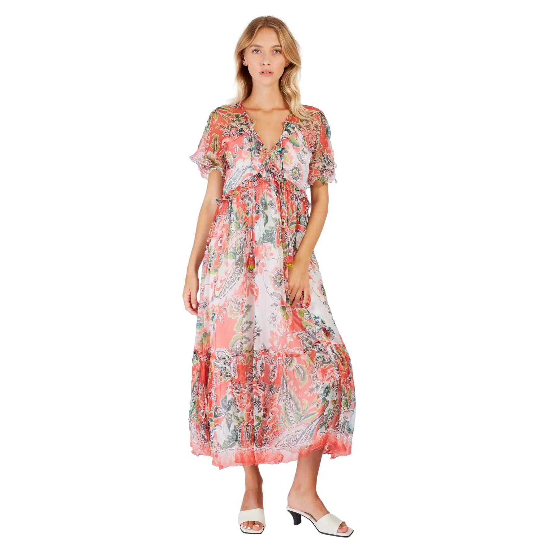 Lange Bohème Kleid Damen Derhy Passion