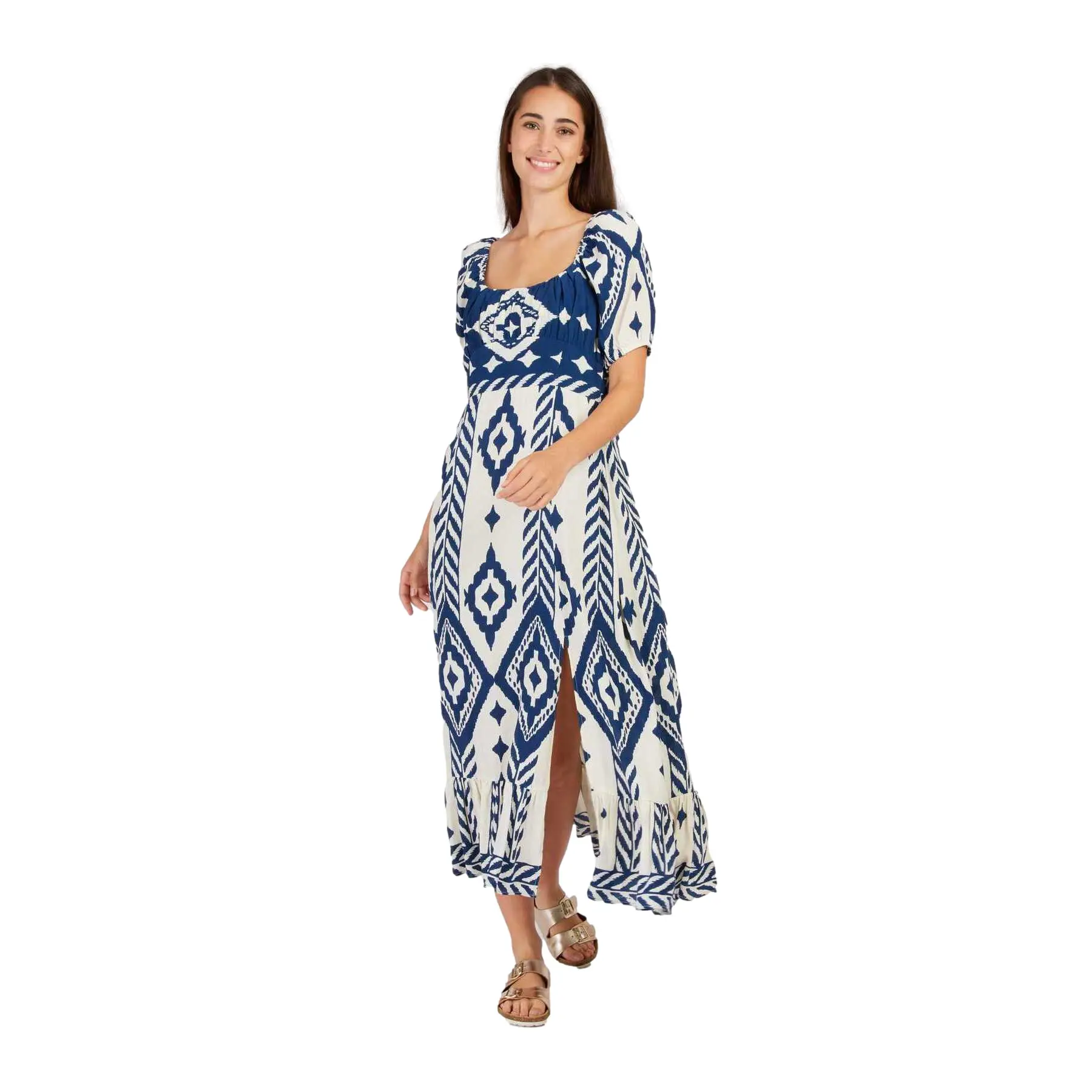 Maxikleid Damen Derhy Patchouli