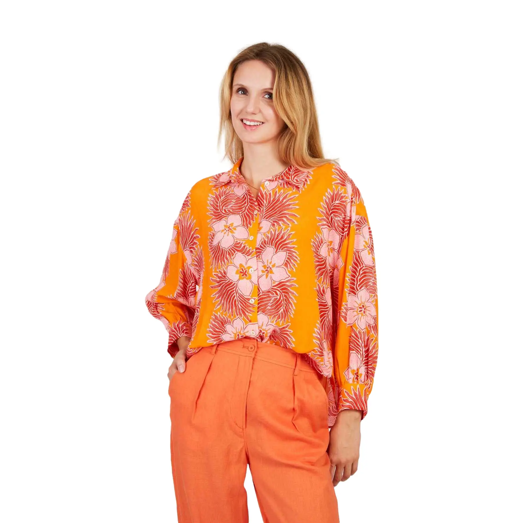 Blümchenbluse Damen Derhy Lynn