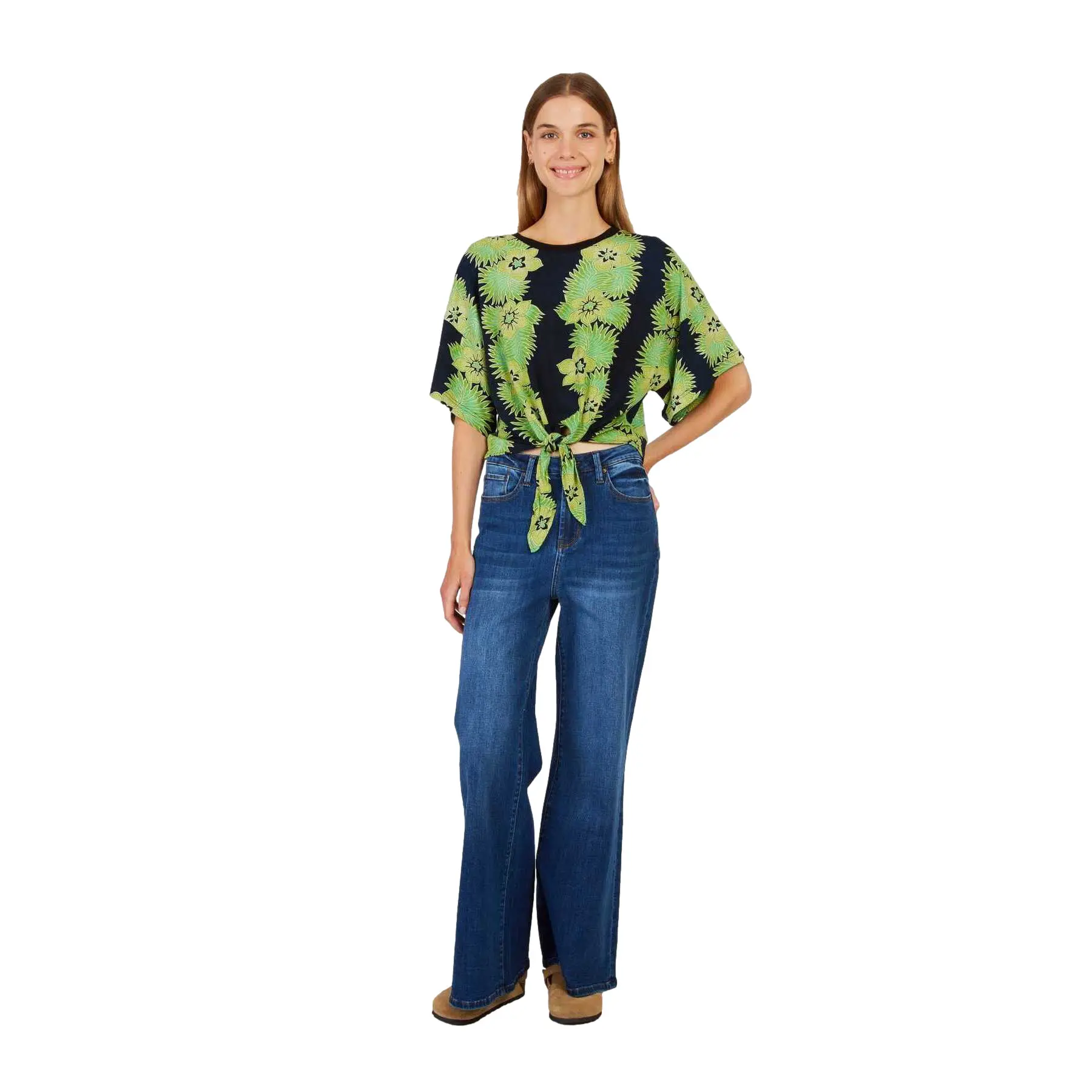T-Shirt mit Kimono-Ärmeln Damen Derhy Zaara
