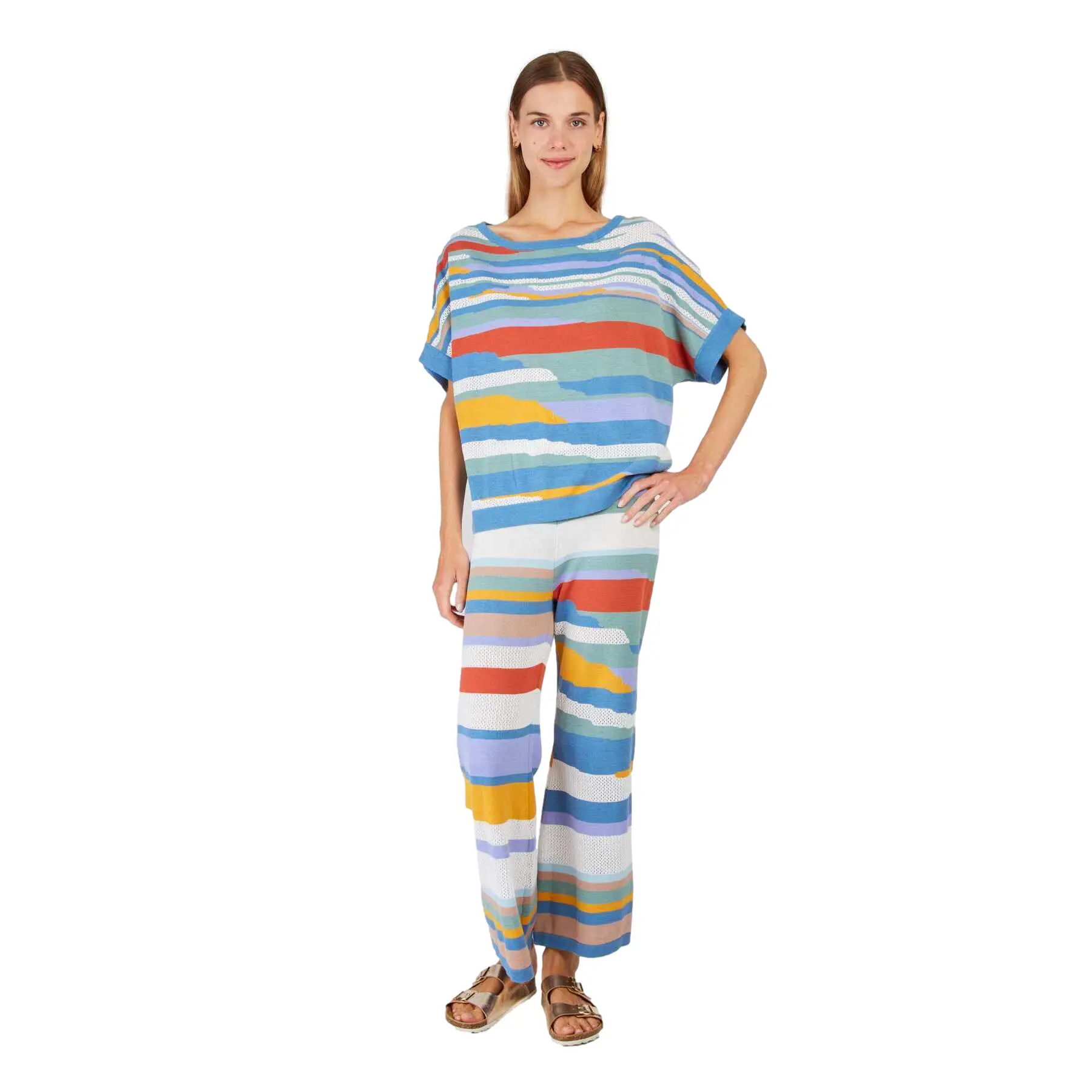 Übergroßer Kurzarmpullover Damen Derhy Effie