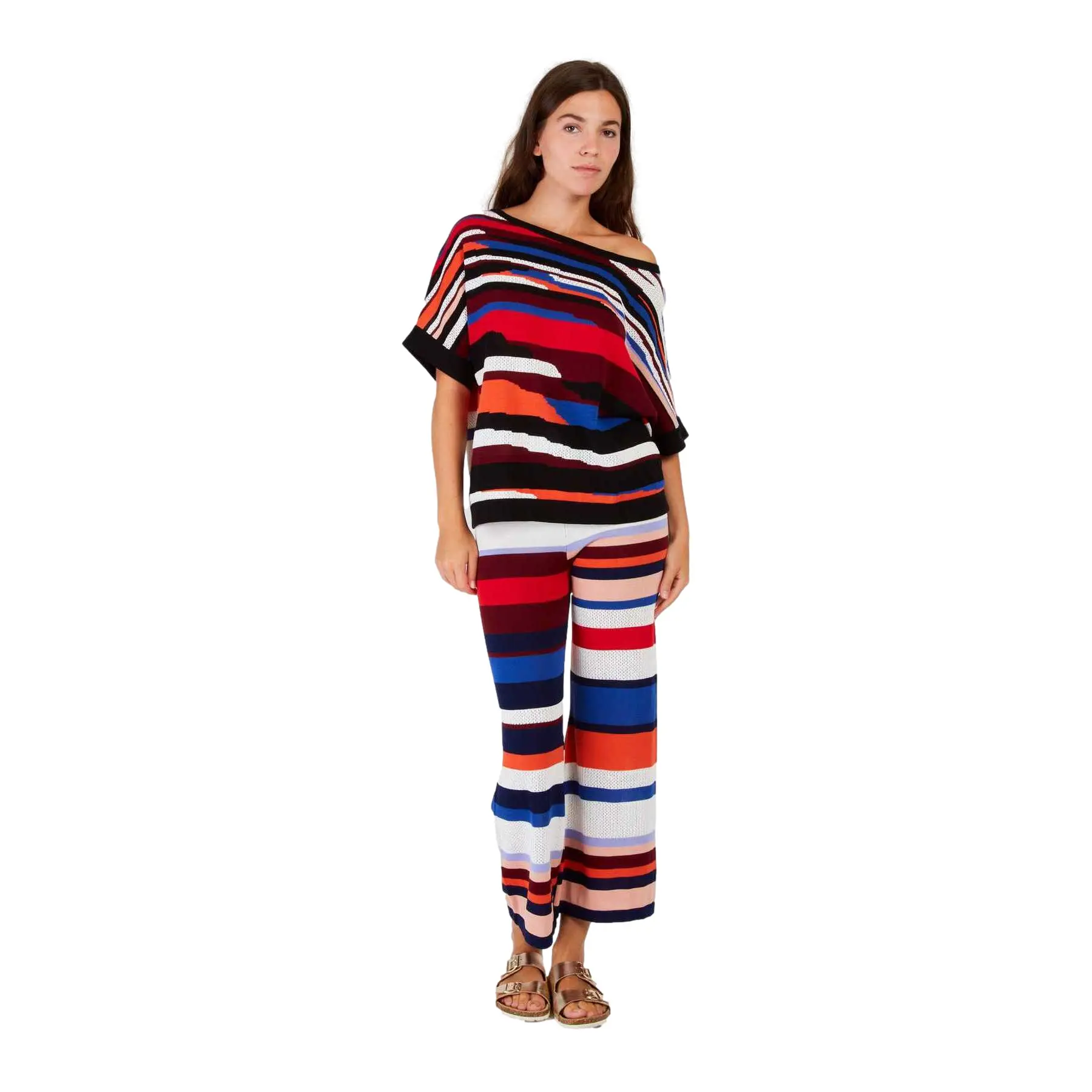 Übergroßer Kurzarmpullover Damen Derhy Effie