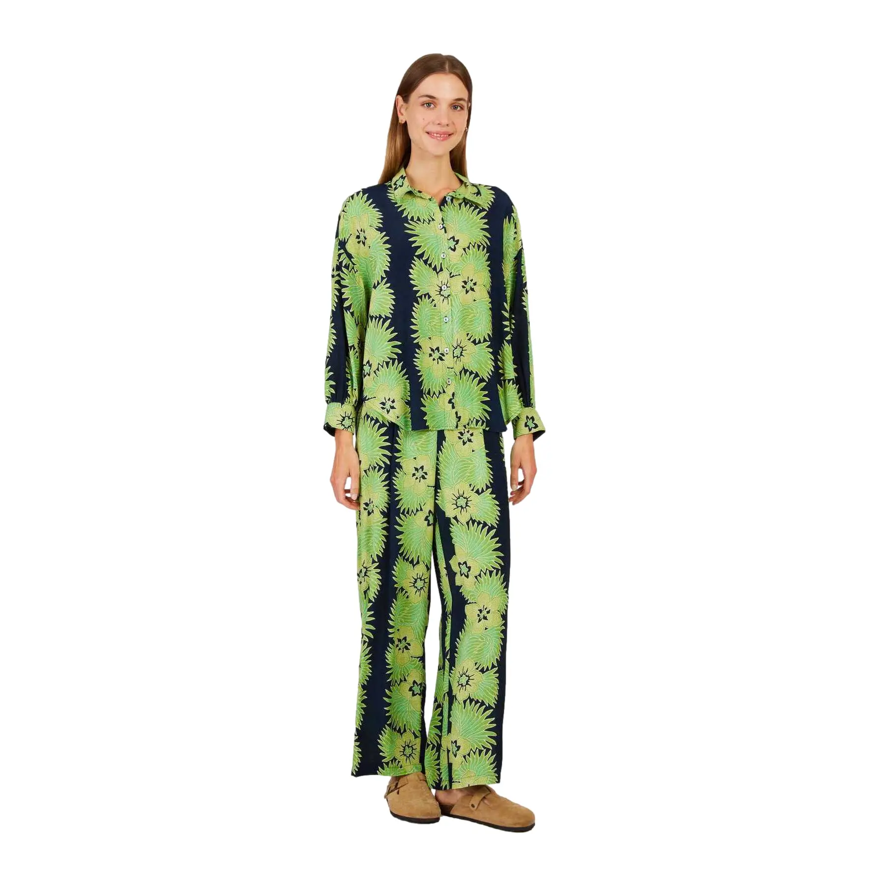 Tropische Palazzo-Hose Damen Derhy Danaides
