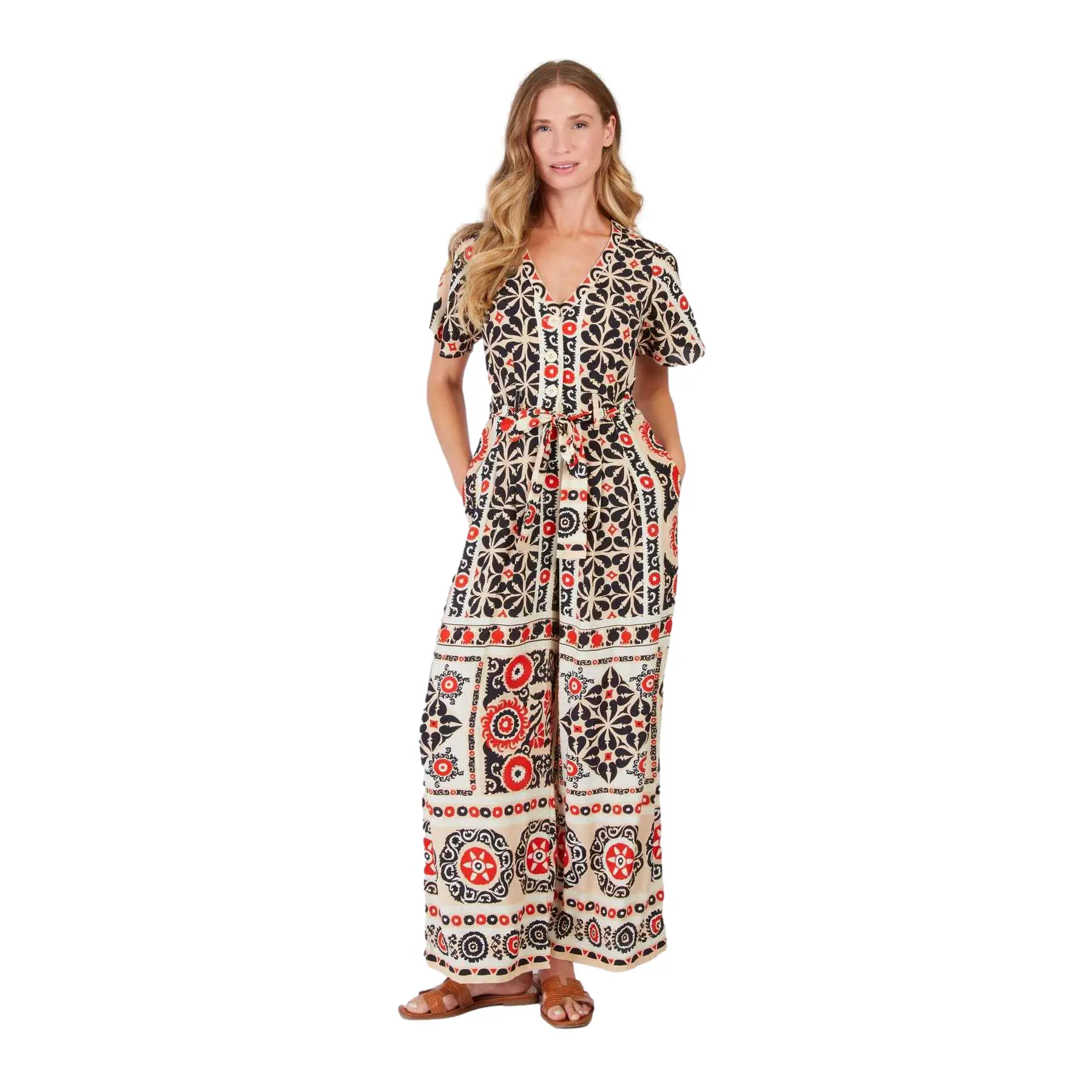 V-Ausschnitt-Jumpsuit für Damen Derhy Yasna