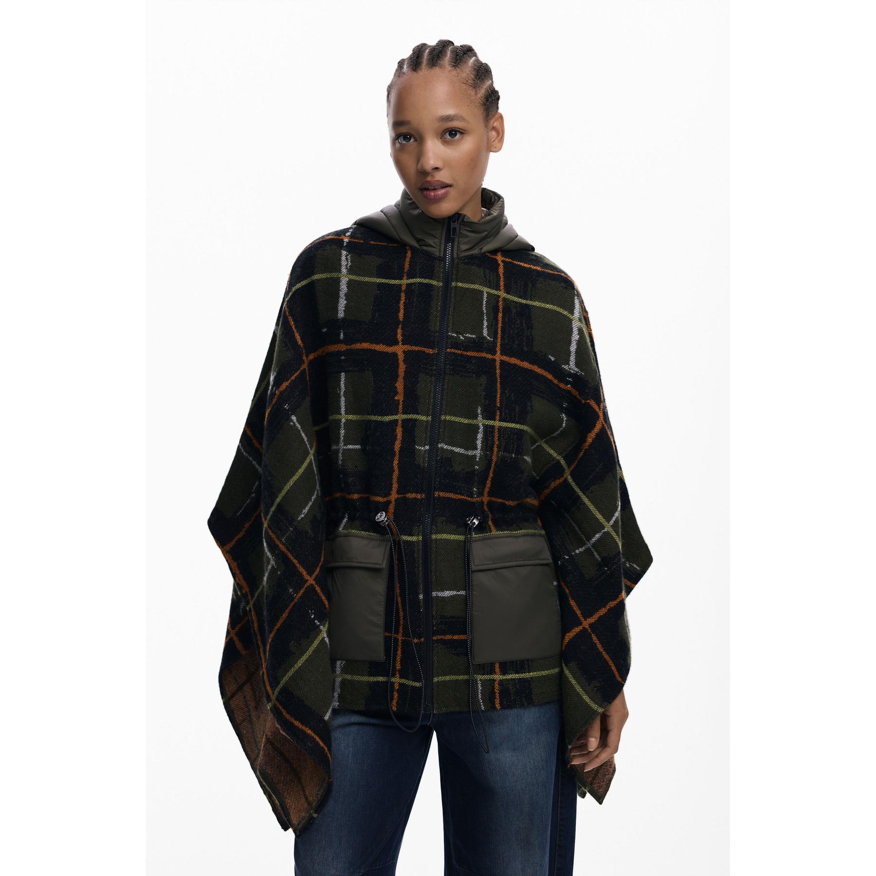 8445110721353 - Kariertes Damen-Poncho Aldama
