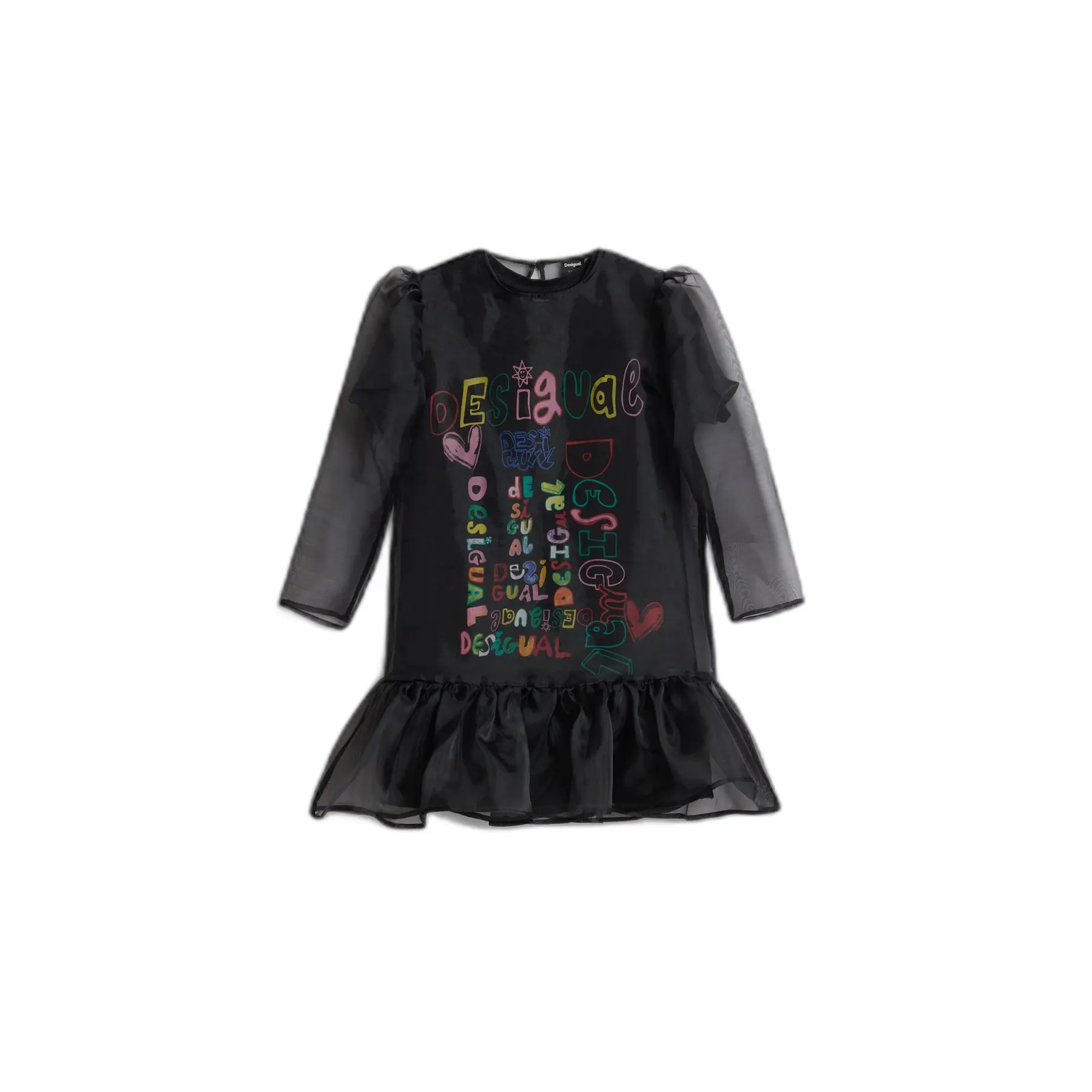 Desigual Damen Noir Mädchenkleid Lua