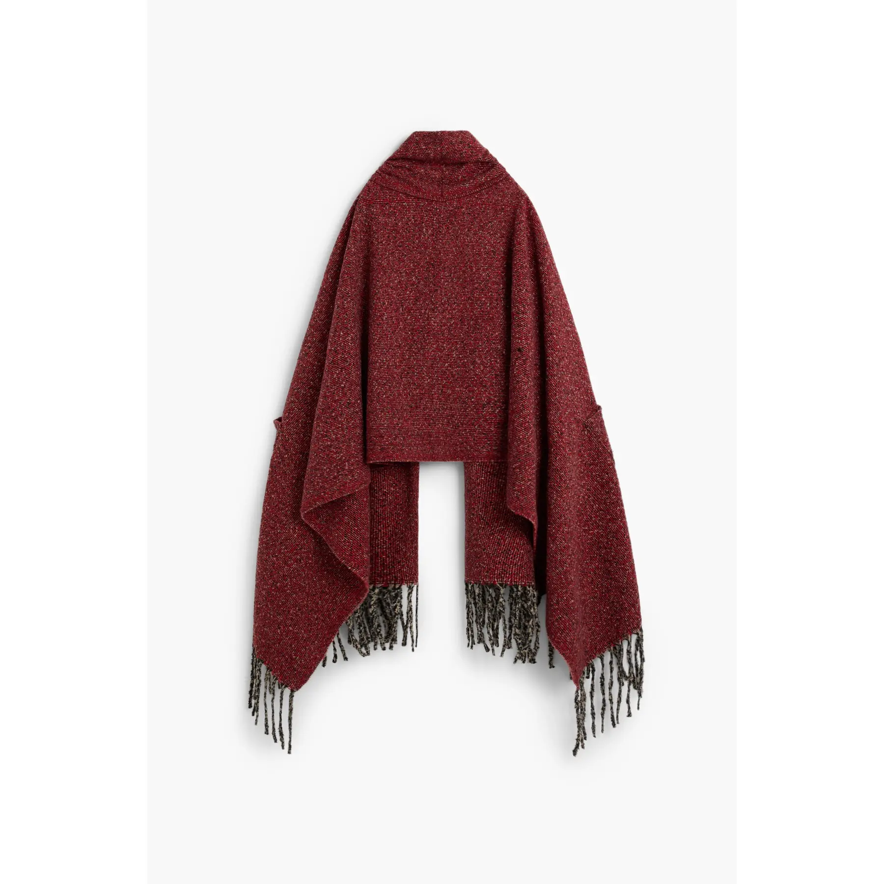 Desigual Women's Multicolore Pocket Poncho Scarf