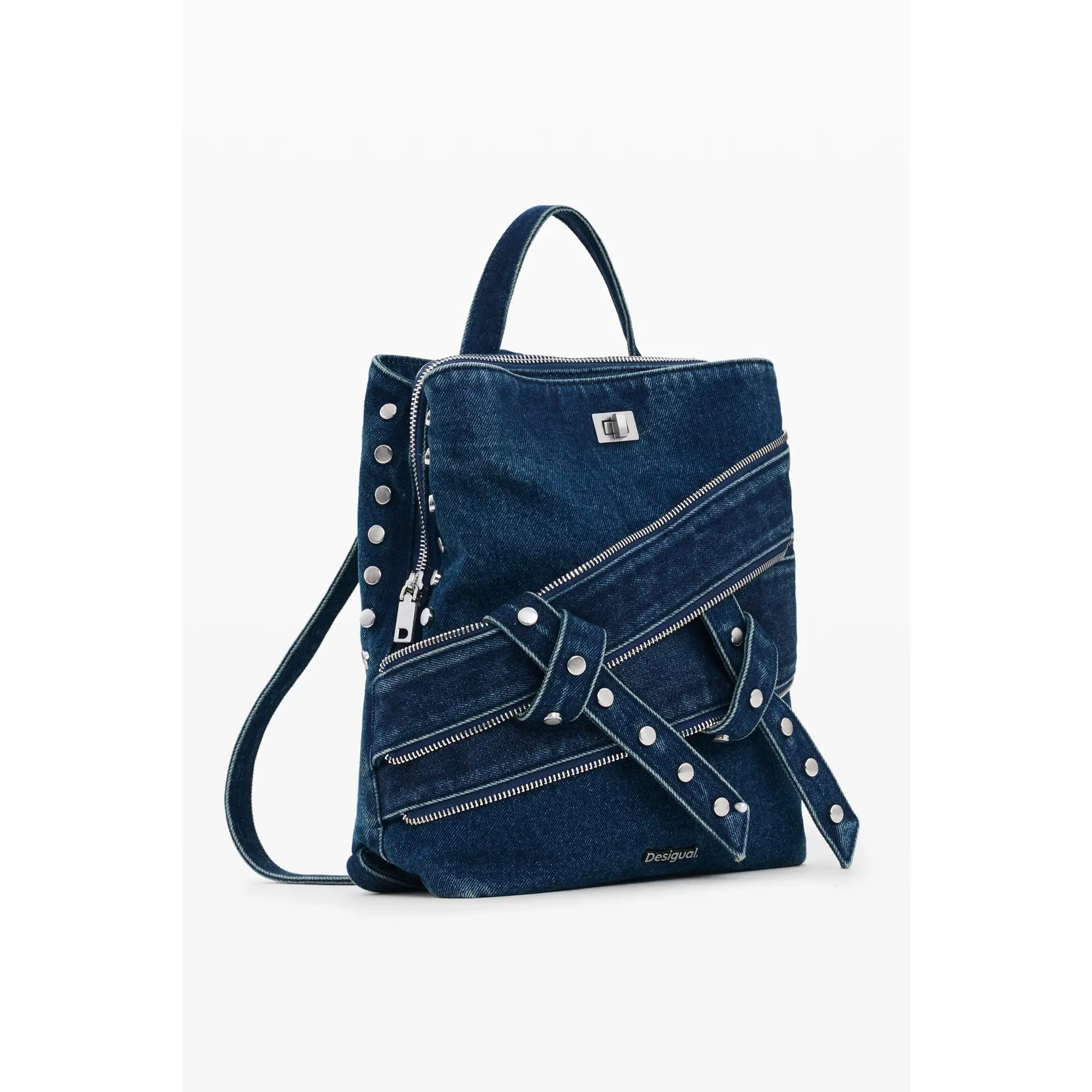 Desigual Damen Bleu Rucksack Centella Denim Sumy Mini Straight