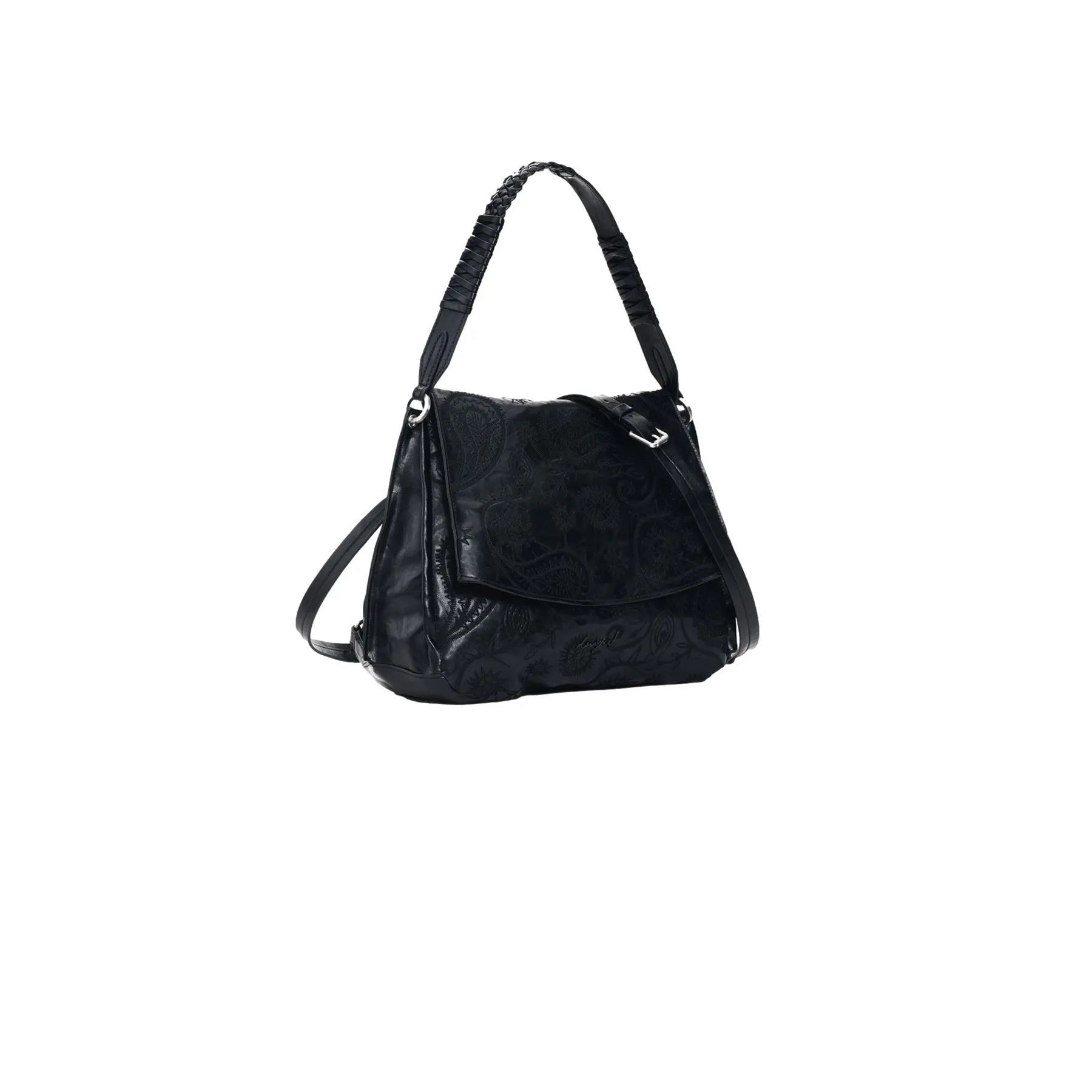 Desigual Donna Noir Borsa Sostenibile