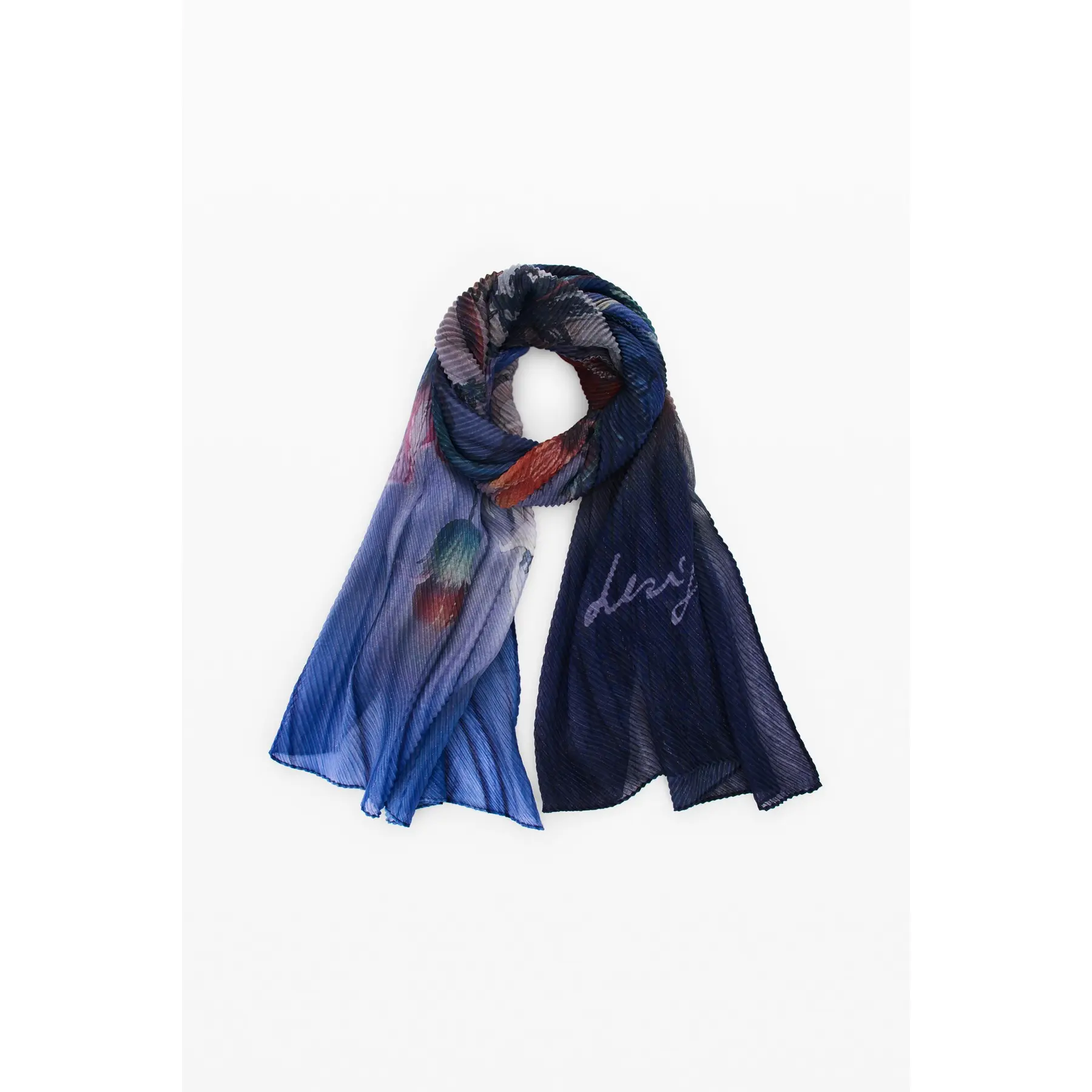 Desigual Donna Bleu Foulard Da Celestia