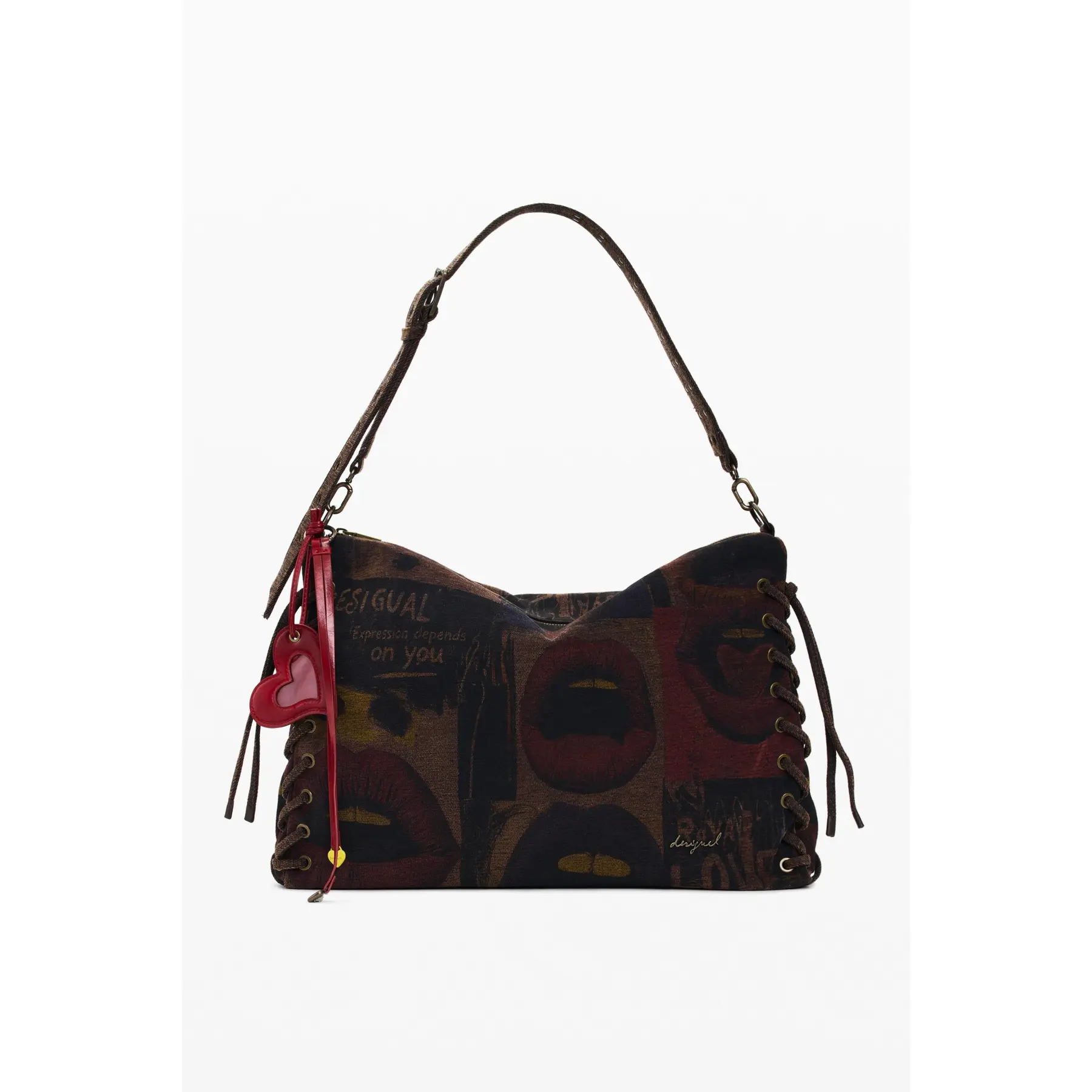 Schultertasche Damen Desigual Graffiatto Leiria