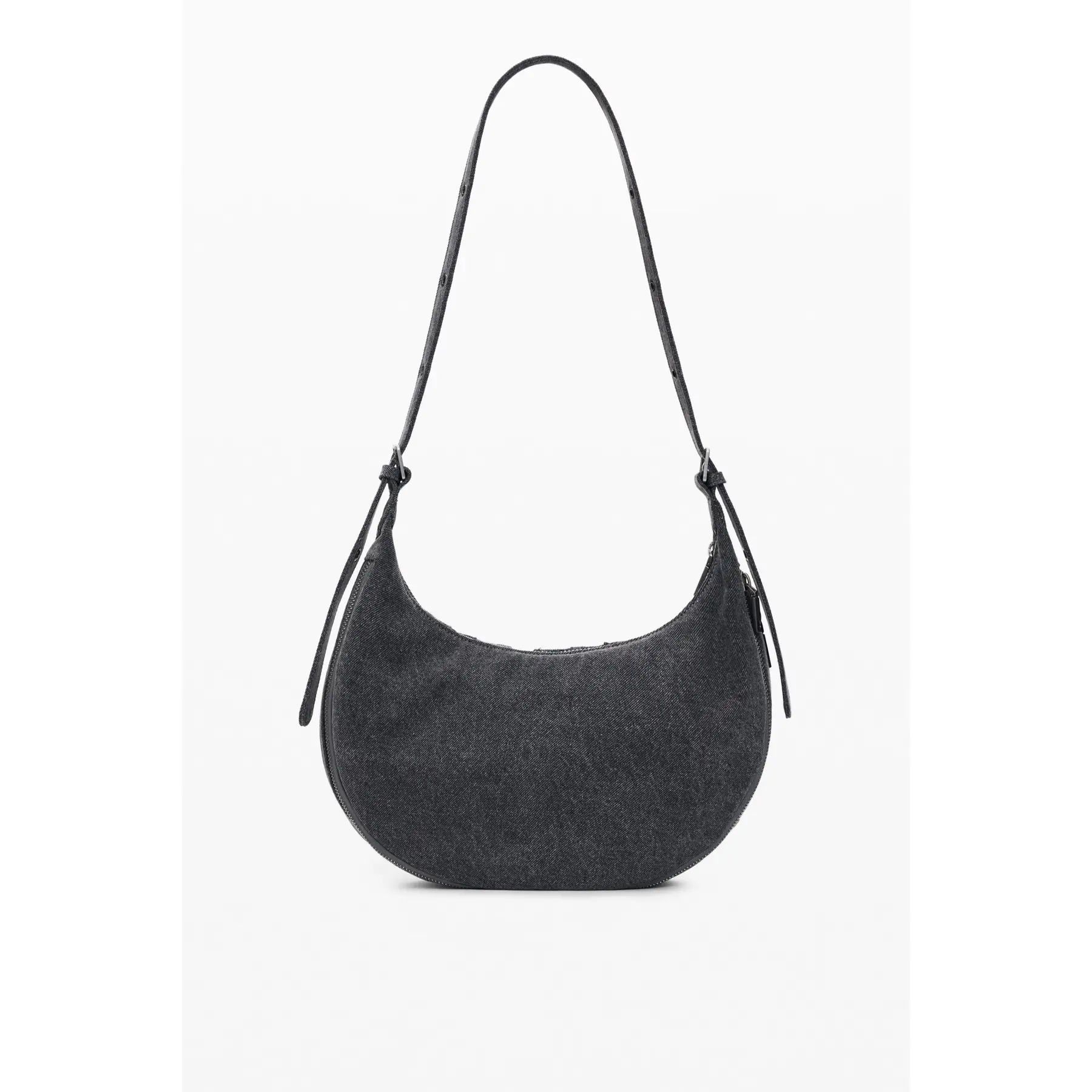 Desigual schoudertas Mickey All Denim Shoulder Bag Denim Light Grey grijs