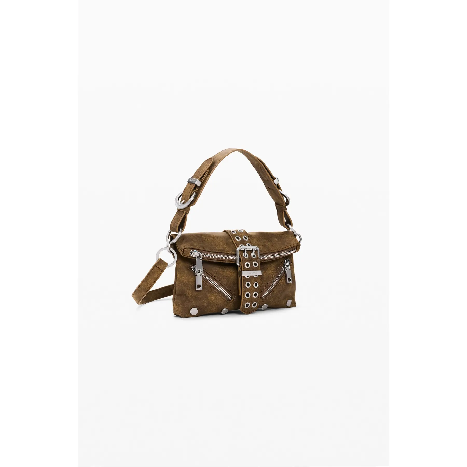 Desigual Women's Marron Shoulder Bag Valentine Clutch