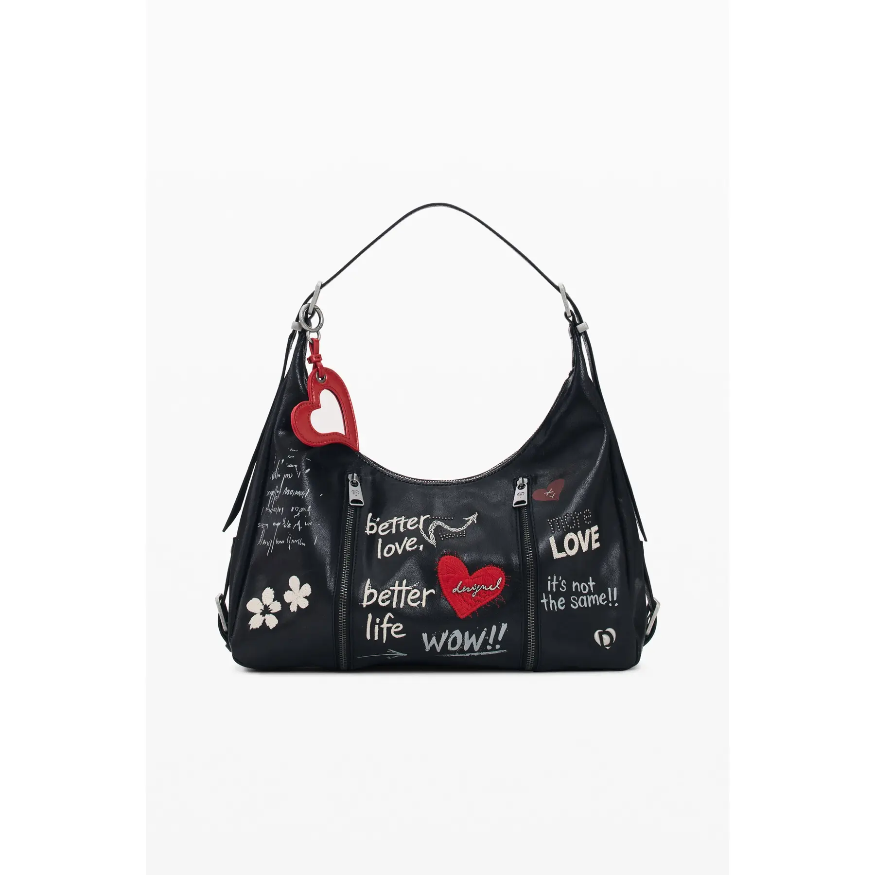 Desigual Women's Noir Shoulder Bag Wow Heaven Maxi
