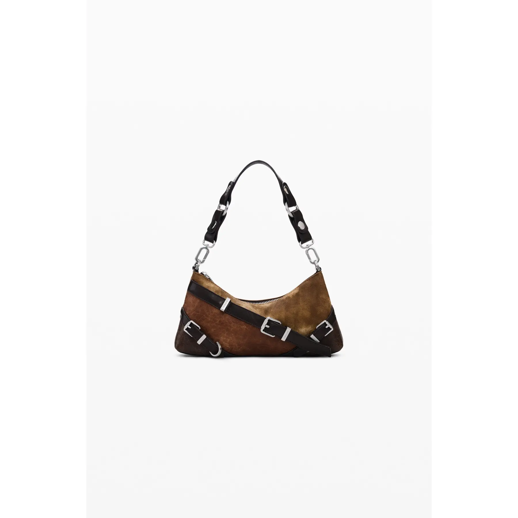 Desigual schoudertas Aurea Savai Crossbody Bag Chocolate bruine
