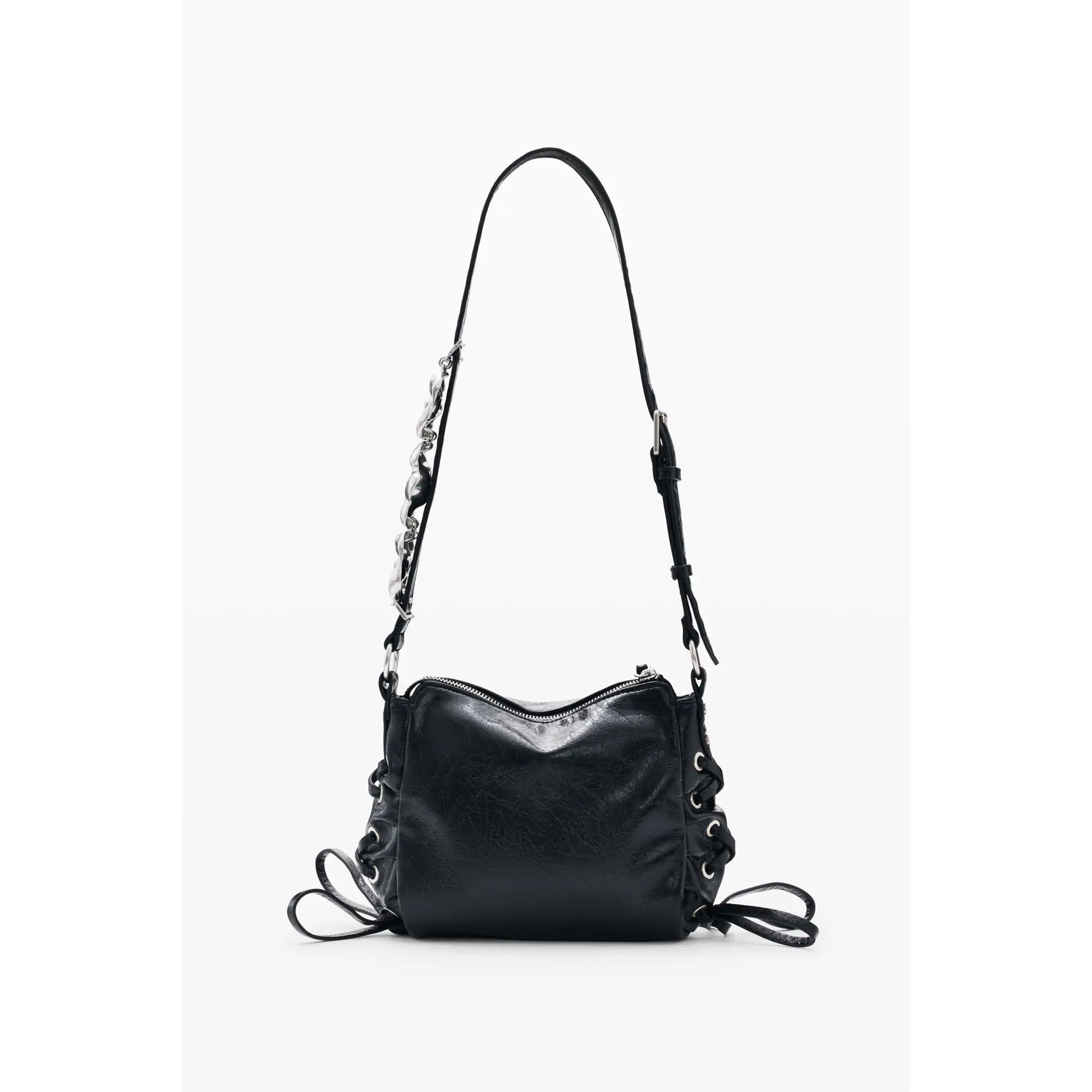 Desigual Women's Noir Handbag Zelia Leiria Micro
