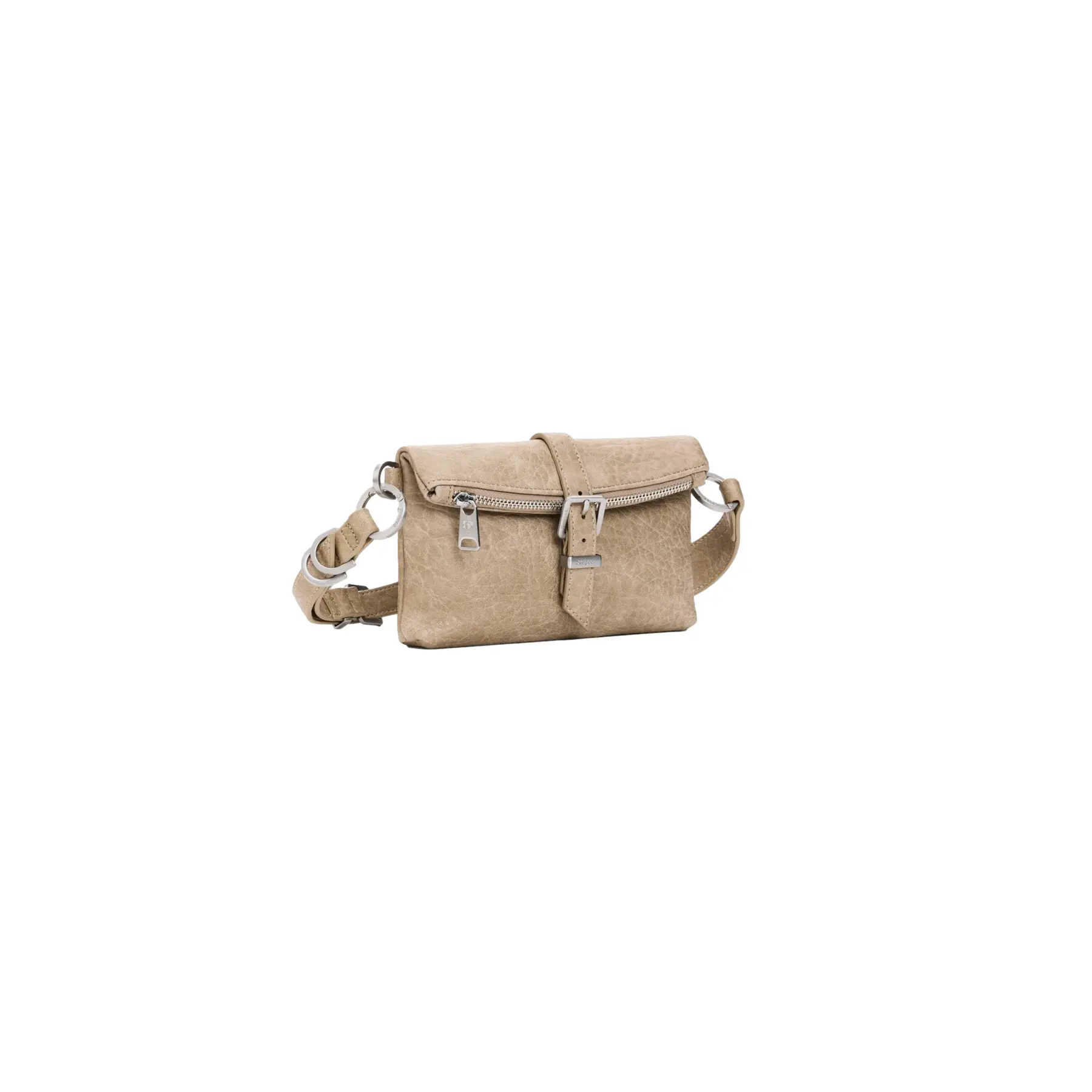Desigual Femme Beige Sac À Main En Daim