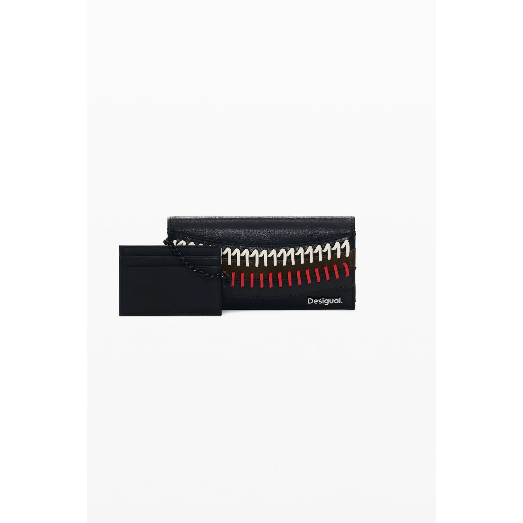Desigual portemonnee Mone Sonique Marina Long Wallet Black zwart