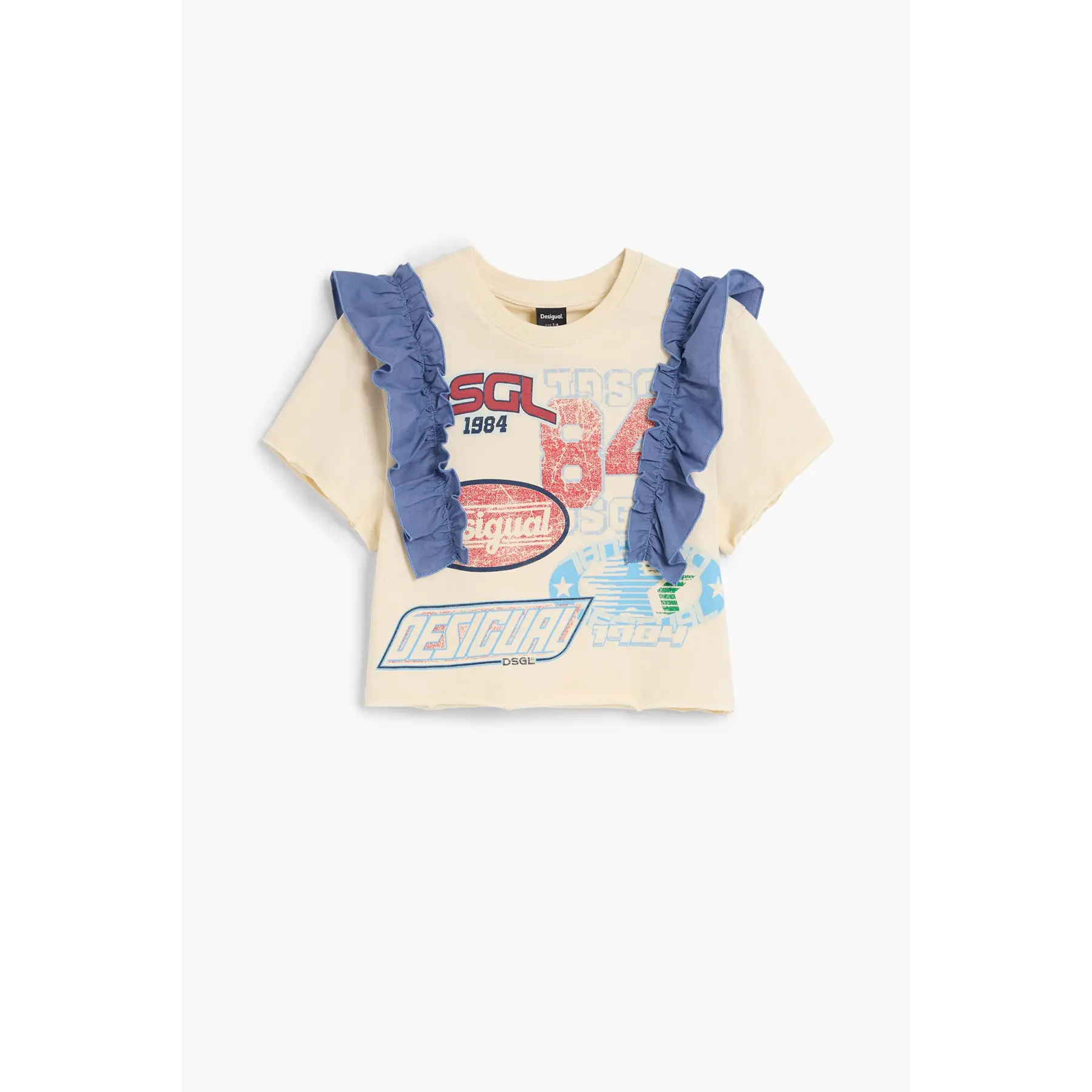 Desigual Girls Blanc 'S T-Shirt Valeria