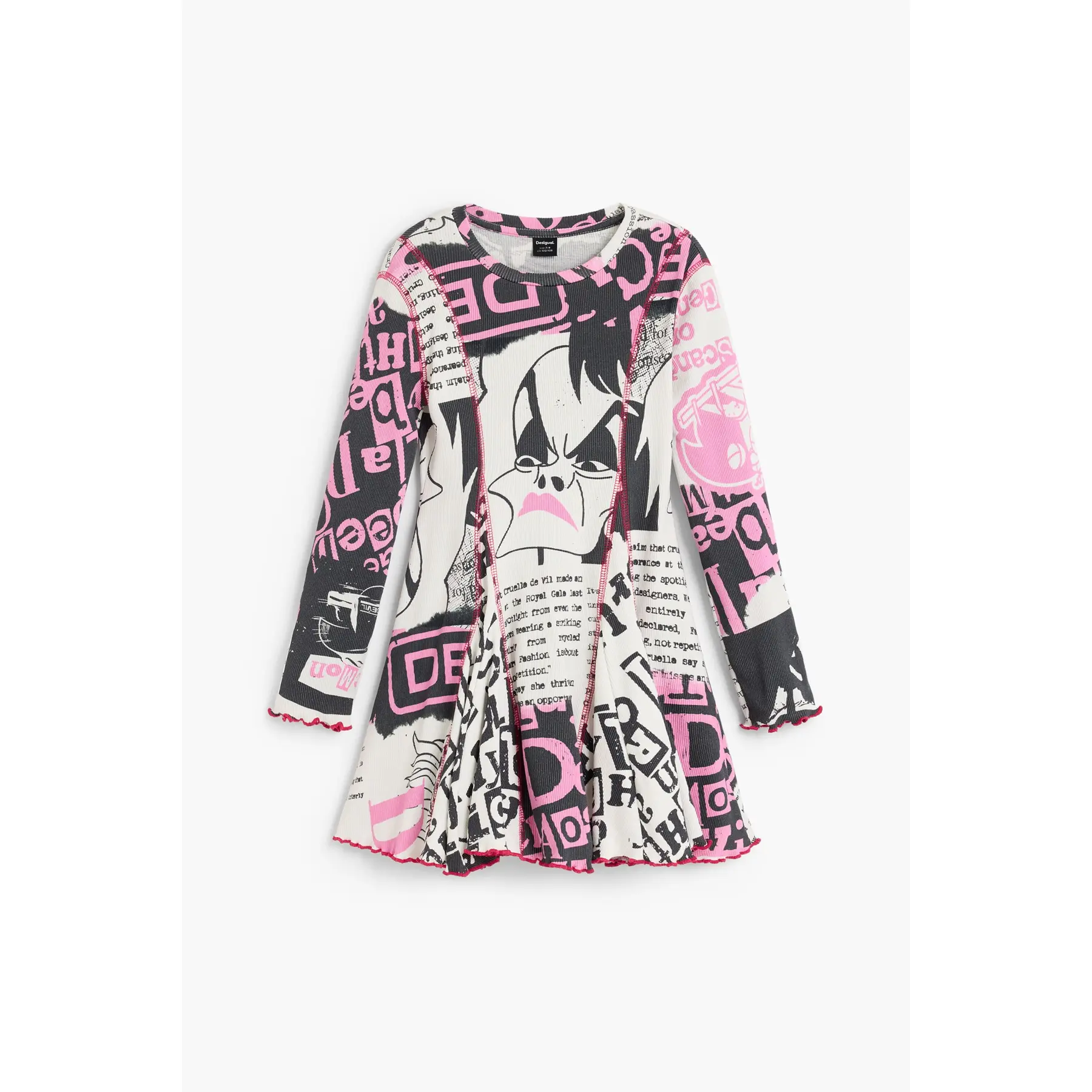 Desigual Girls Blanc 'S Dress Cruella