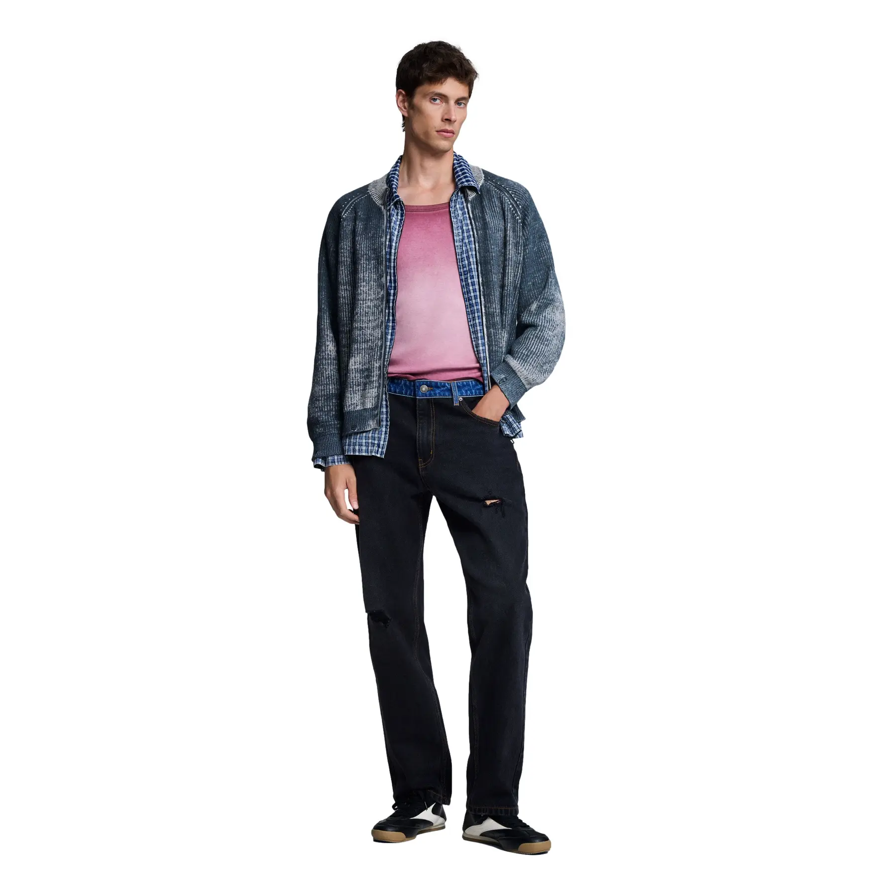 Jeans Dritti a Vita Alta  Black