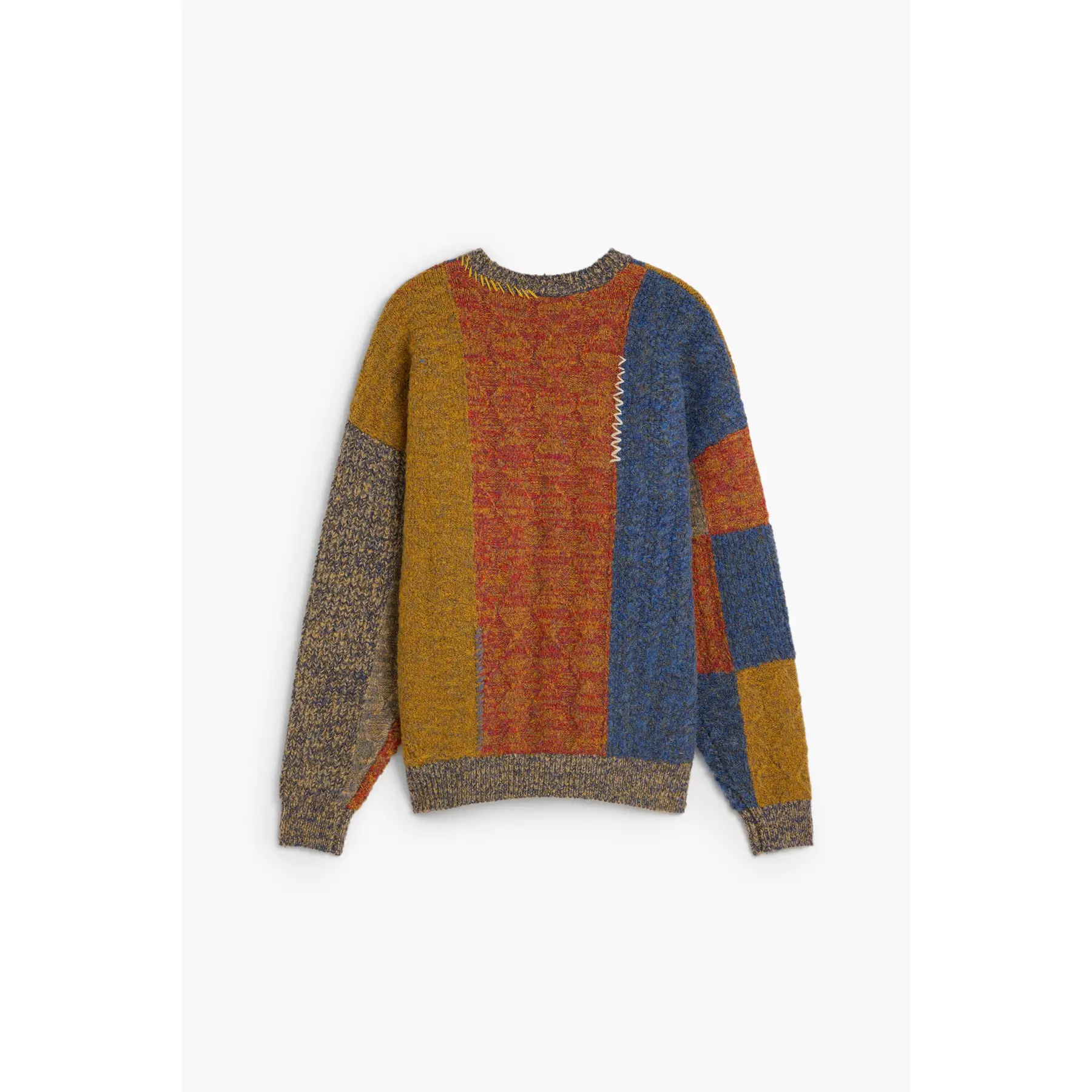 Trui Desigual Patches Stitchings
