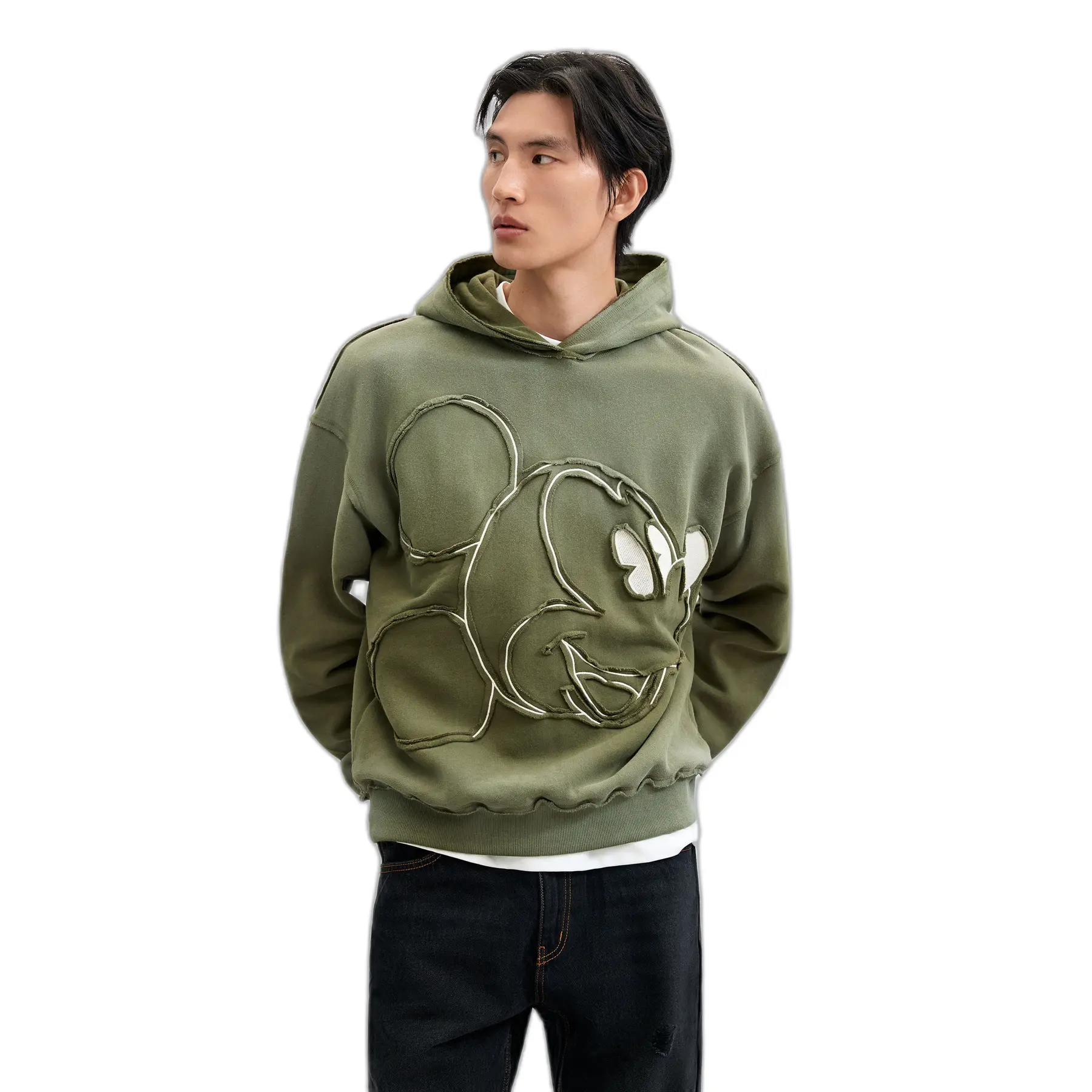 Hoodie Desigual Mickey Patch