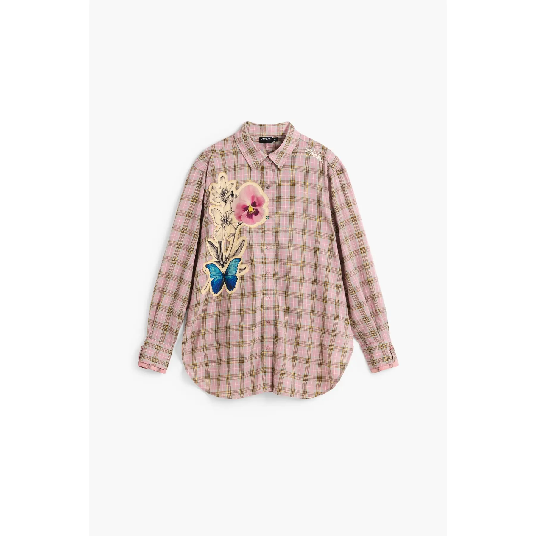 Desigual Damen Rose Hemd Cuadros
