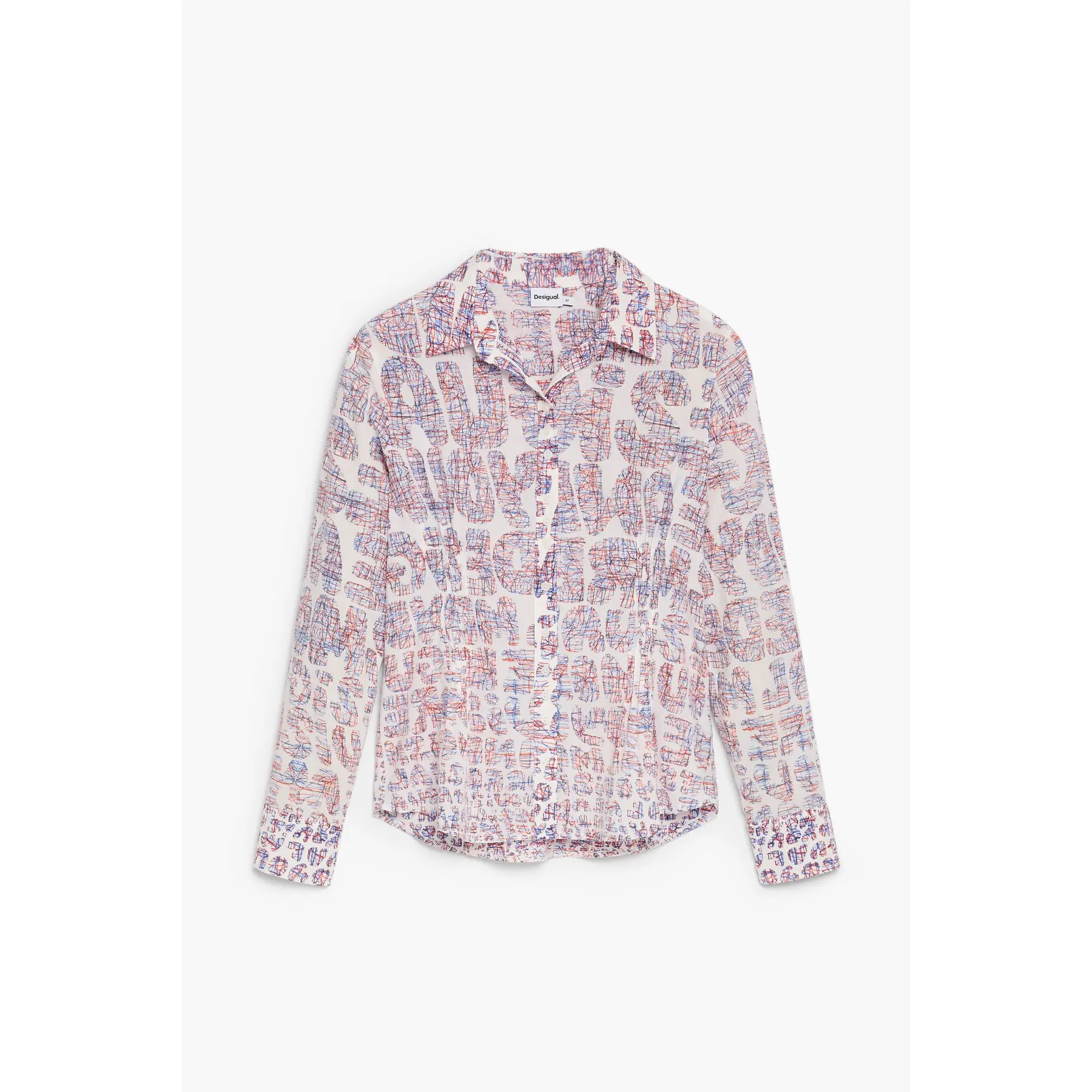 Desigual Women's Rouge Woman's Shirt Letters