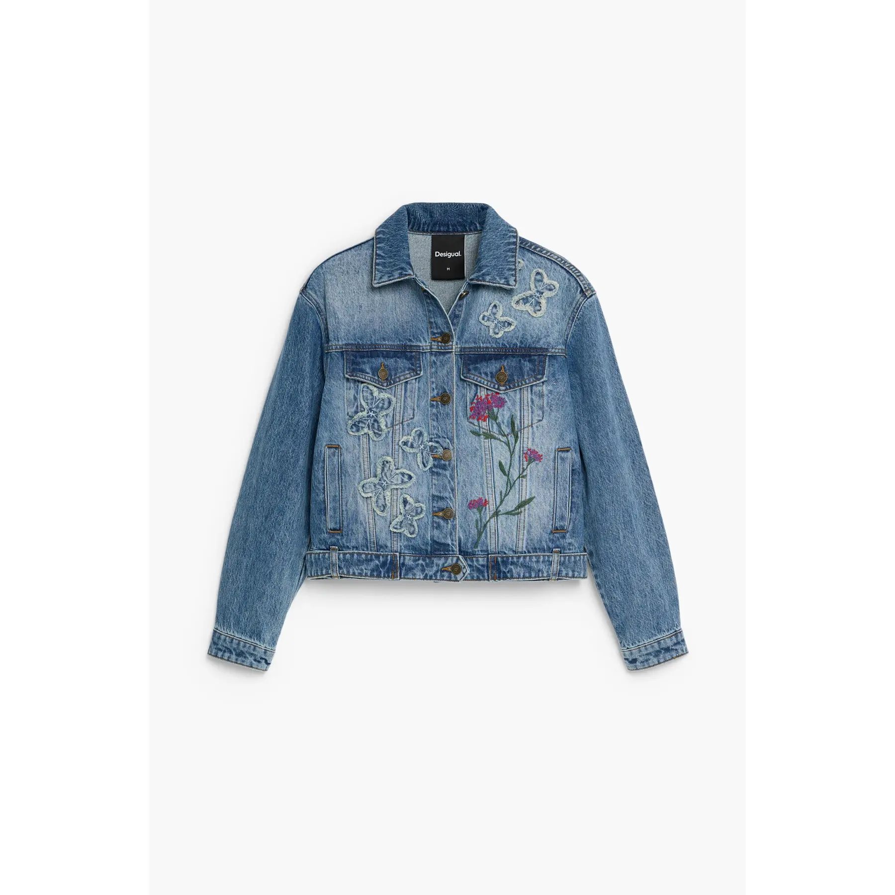 Jeansjacke Damen Desigual Butterfly