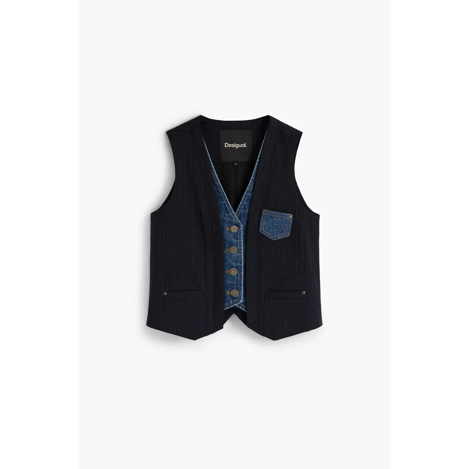 Desigual Femme Bleu Gilet